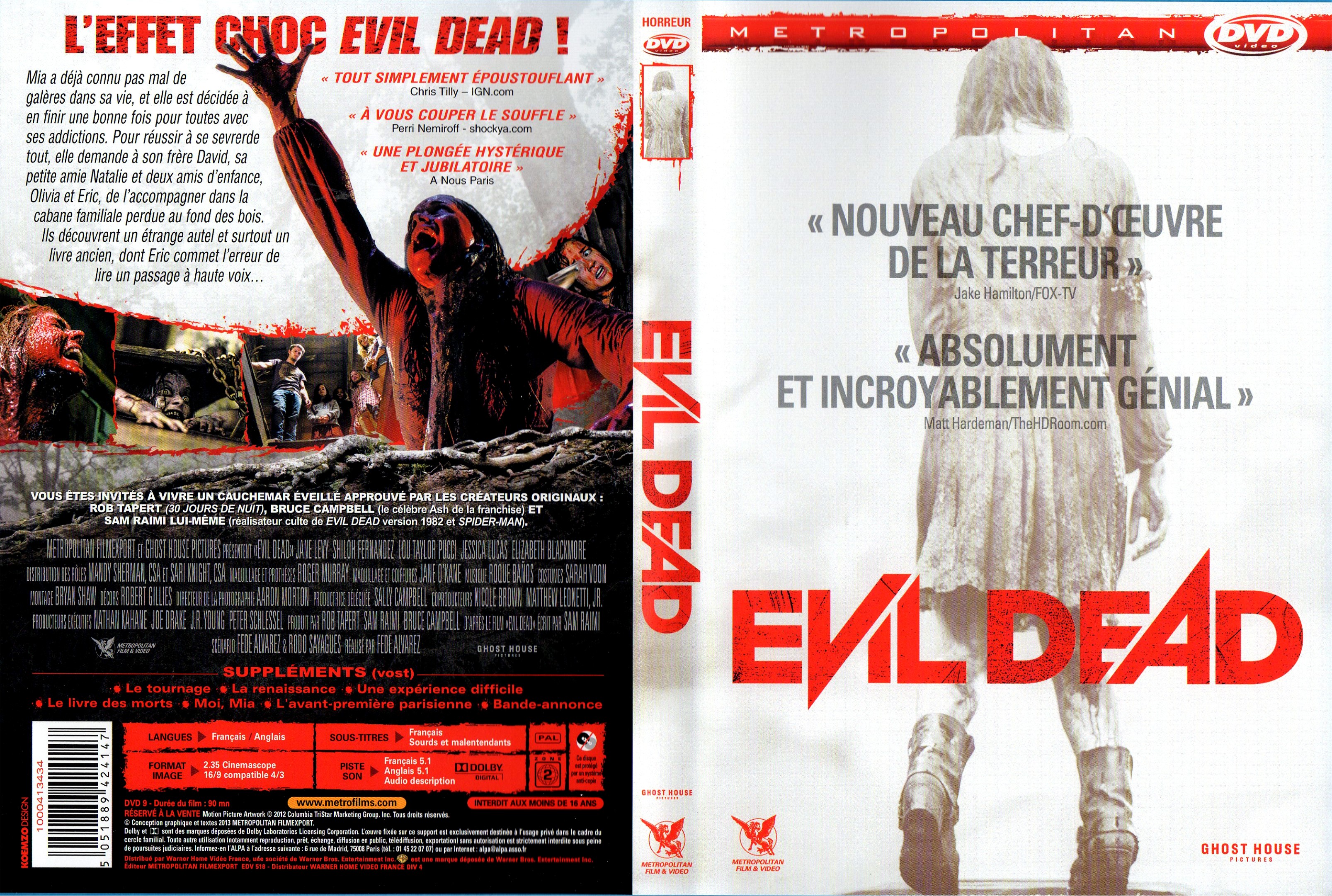 Jaquette DVD Evil Dead (2013)