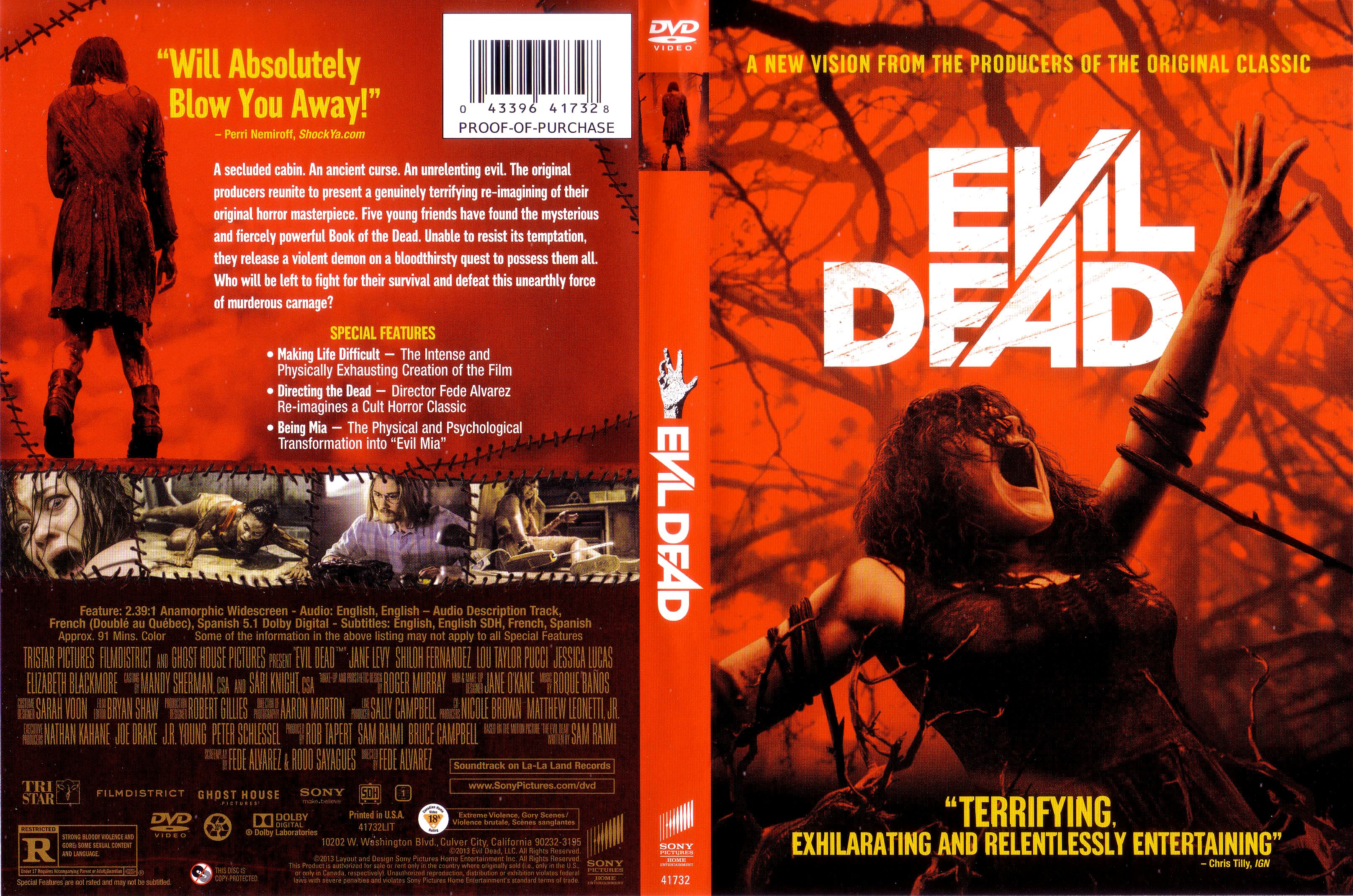 Jaquette DVD Evil Dead (2013) Zone 1