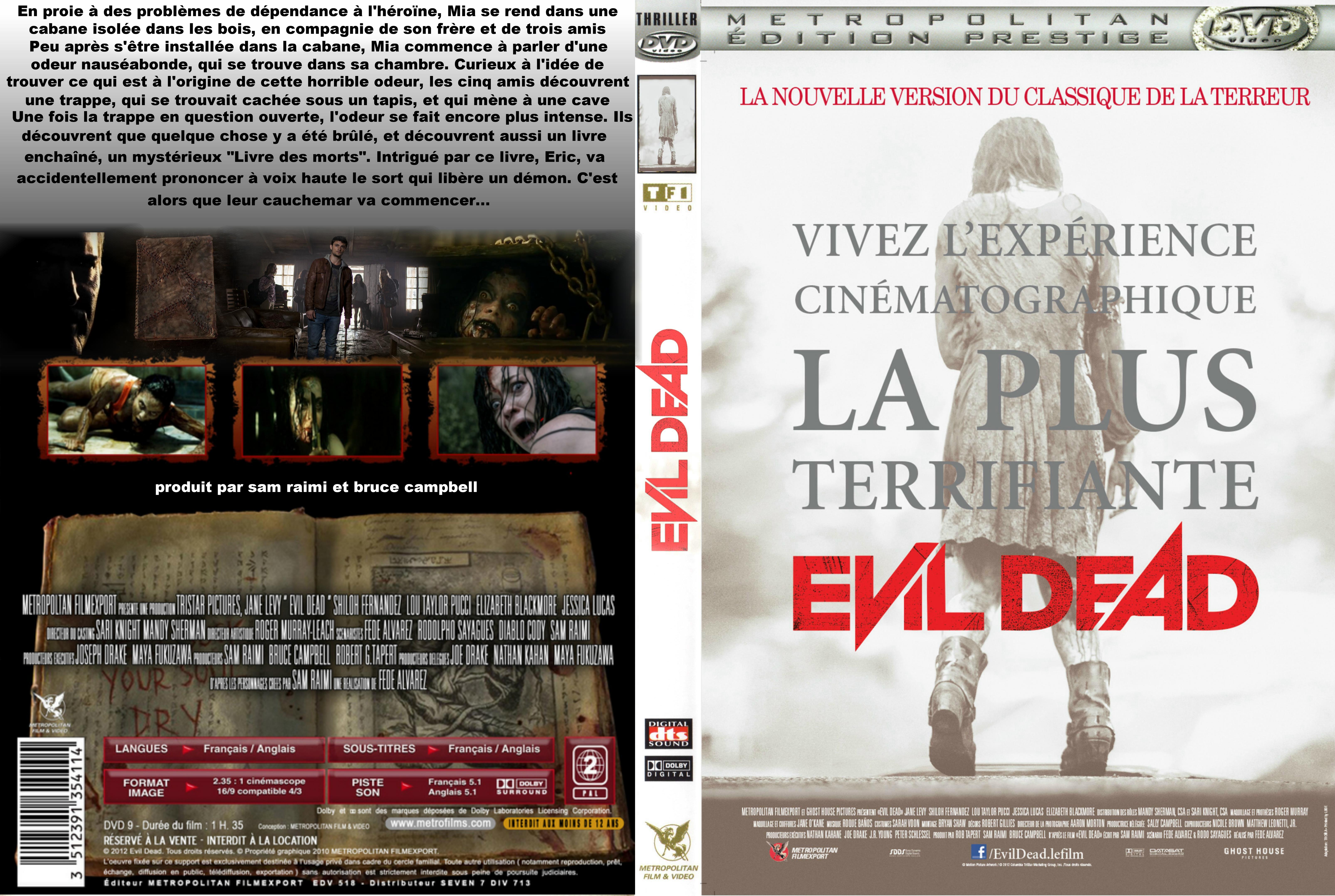 Jaquette DVD Evil Dead (2013) custom v2