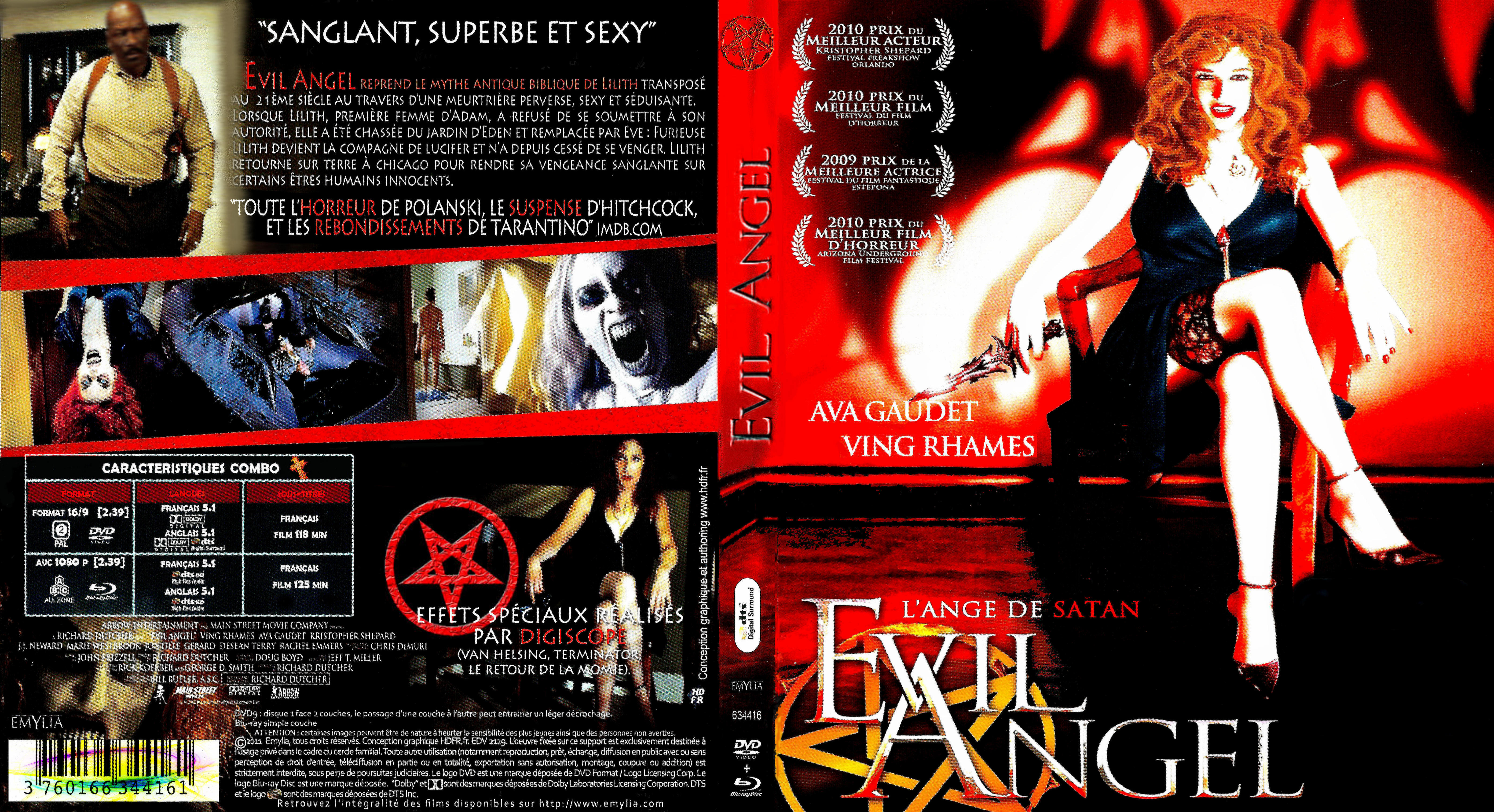 Jaquette DVD Evil angel custom (BLU-RAY)