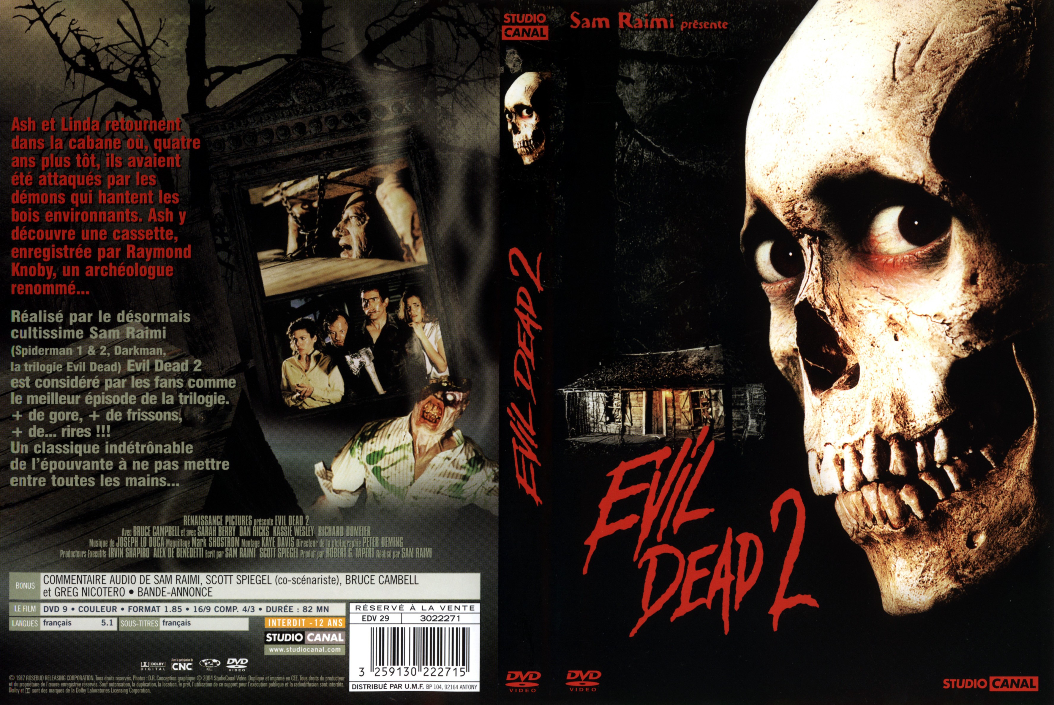 Jaquette DVD Evil dead 2
