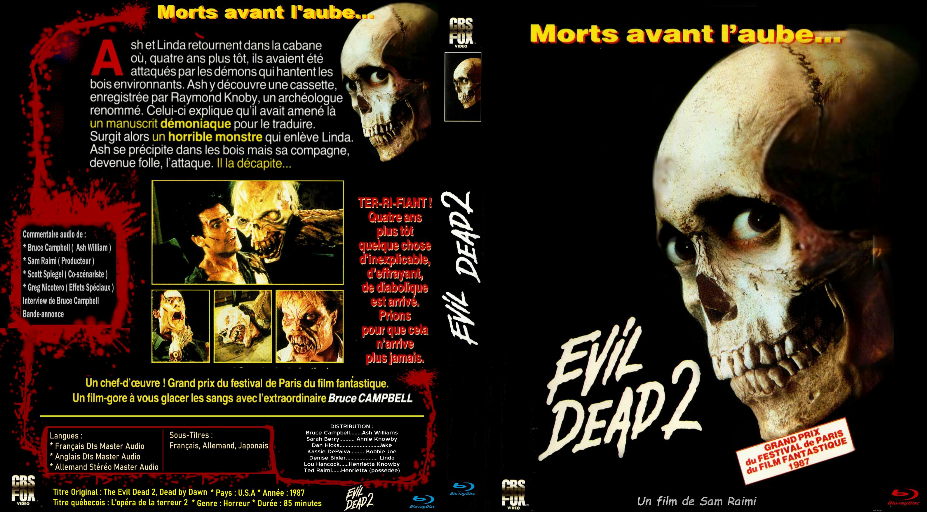 Jaquette DVD Evil dead 2 custom (BLU-RAY)
