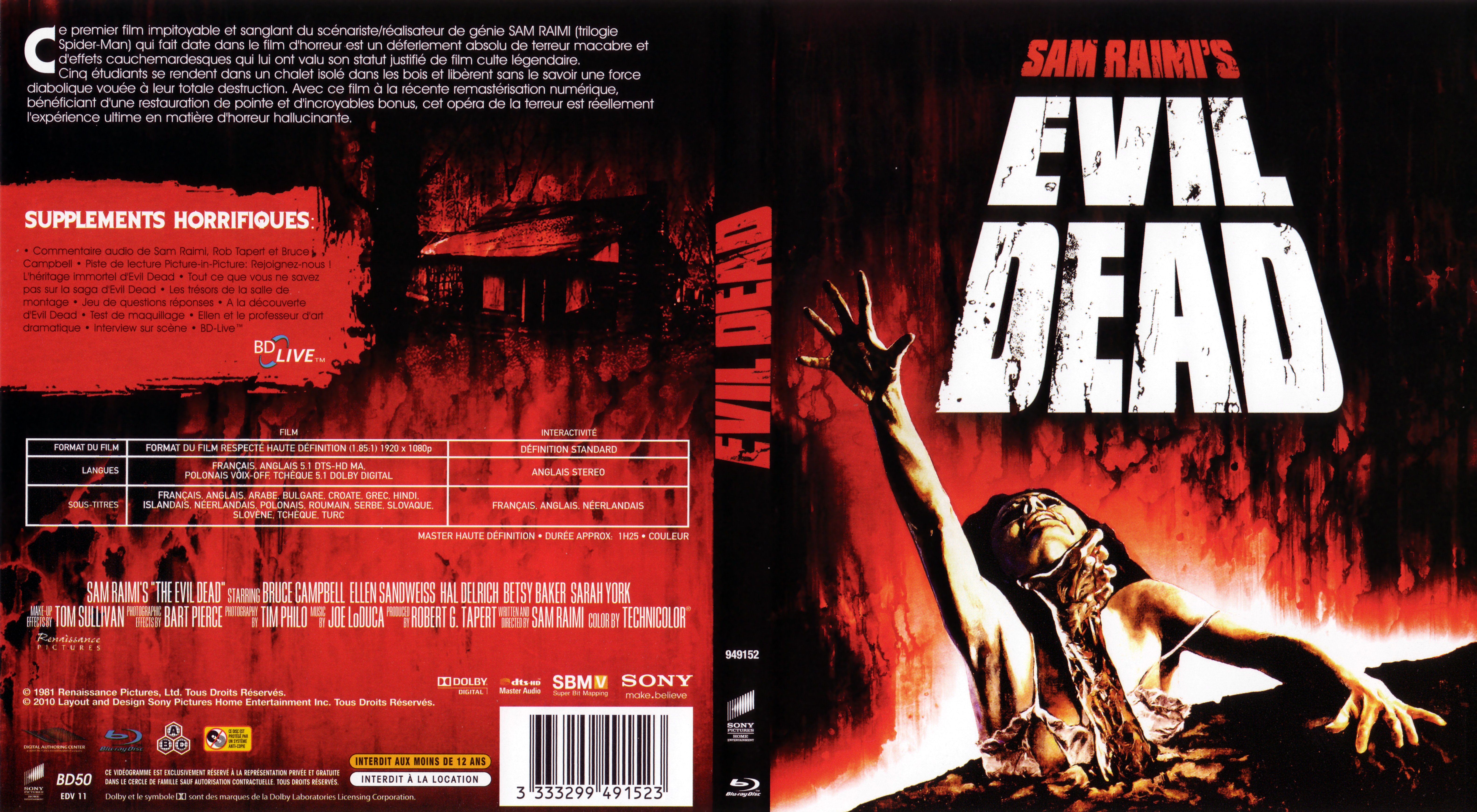 Jaquette DVD Evil dead (BLU-RAY)