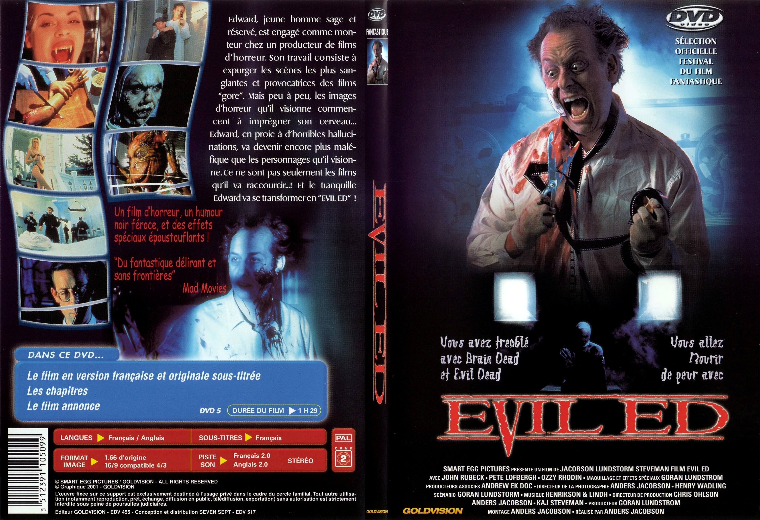 Jaquette DVD Evil ed - SLIM