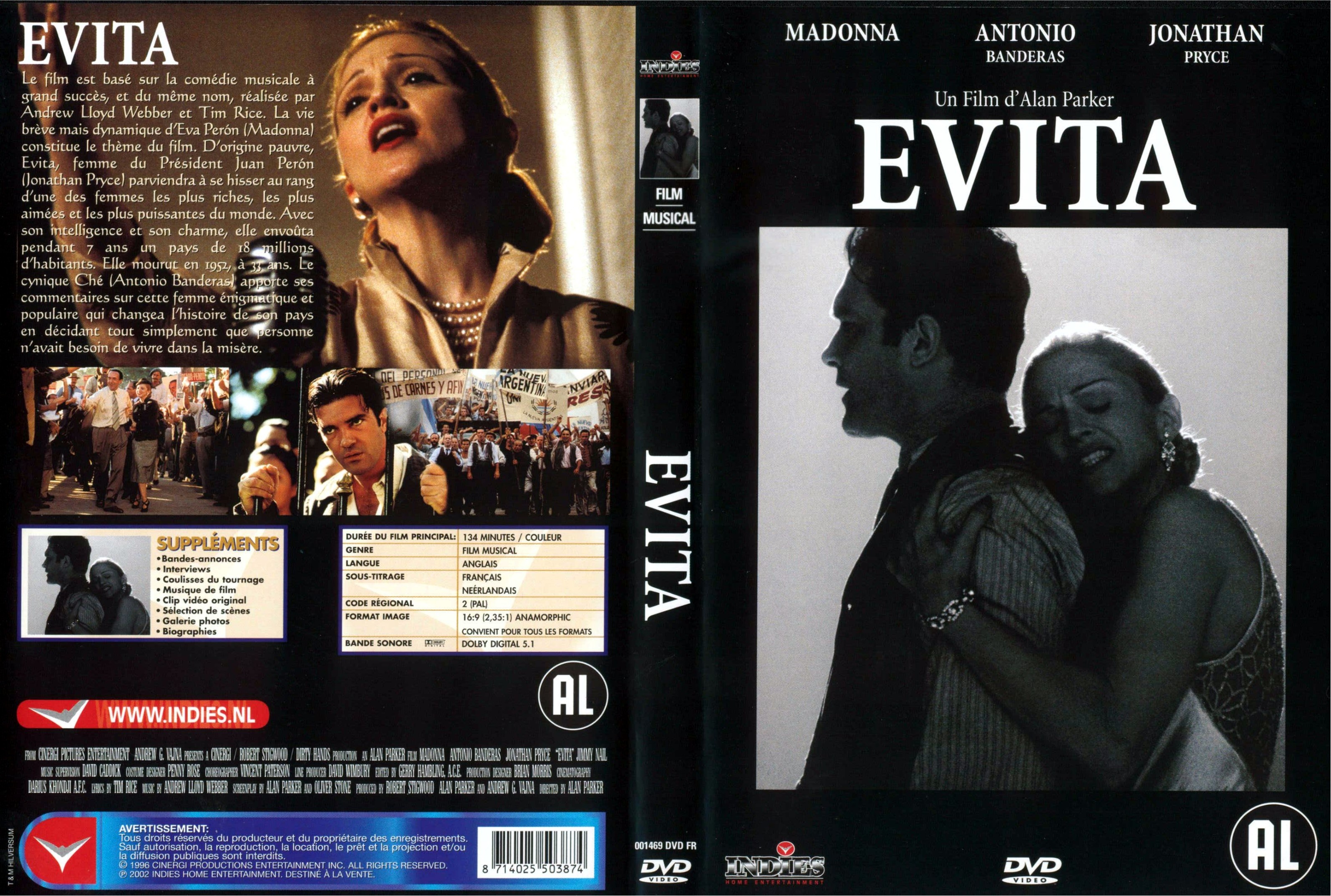 Jaquette DVD Evita