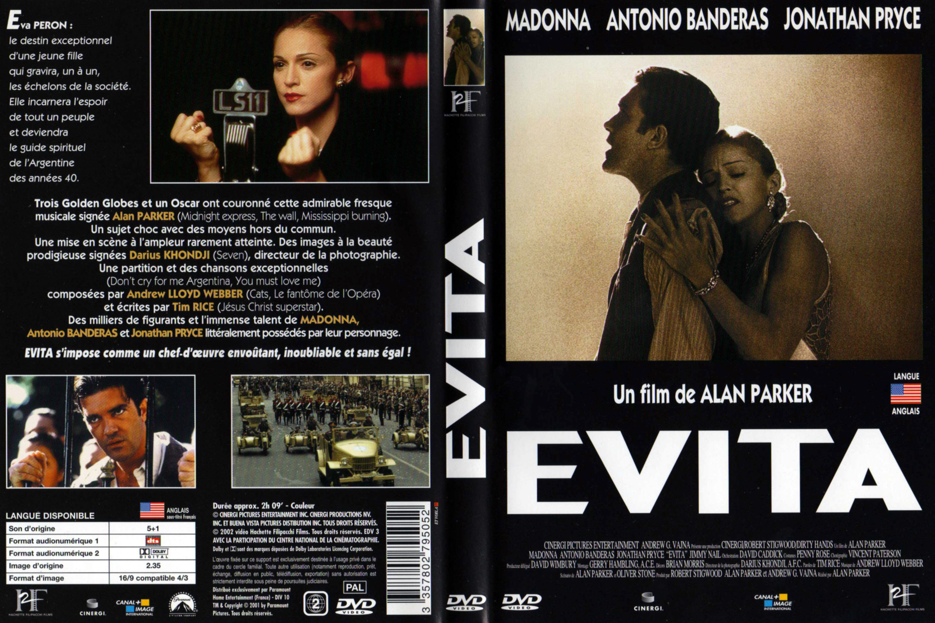 Jaquette DVD Evita v2