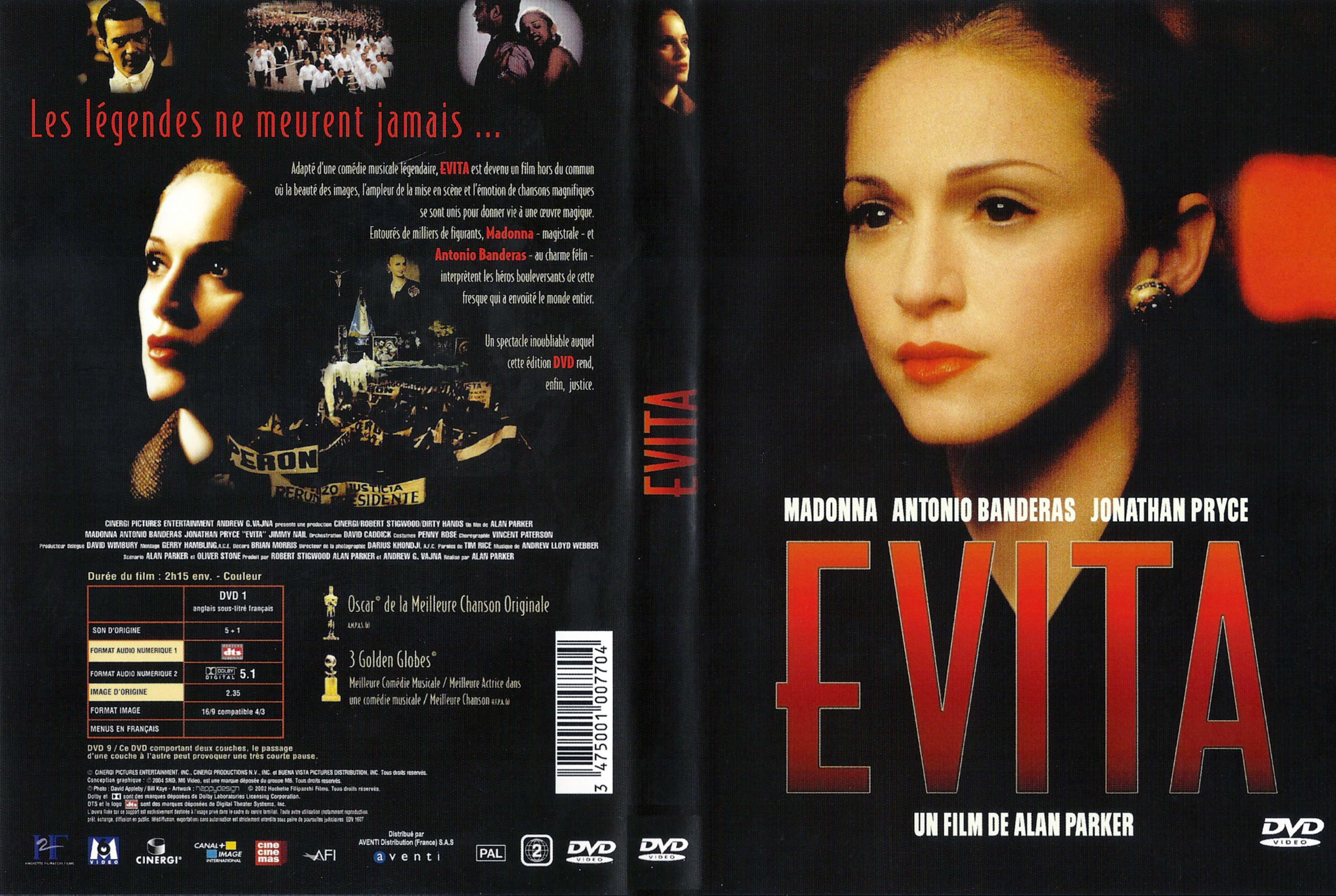 Jaquette DVD Evita v3