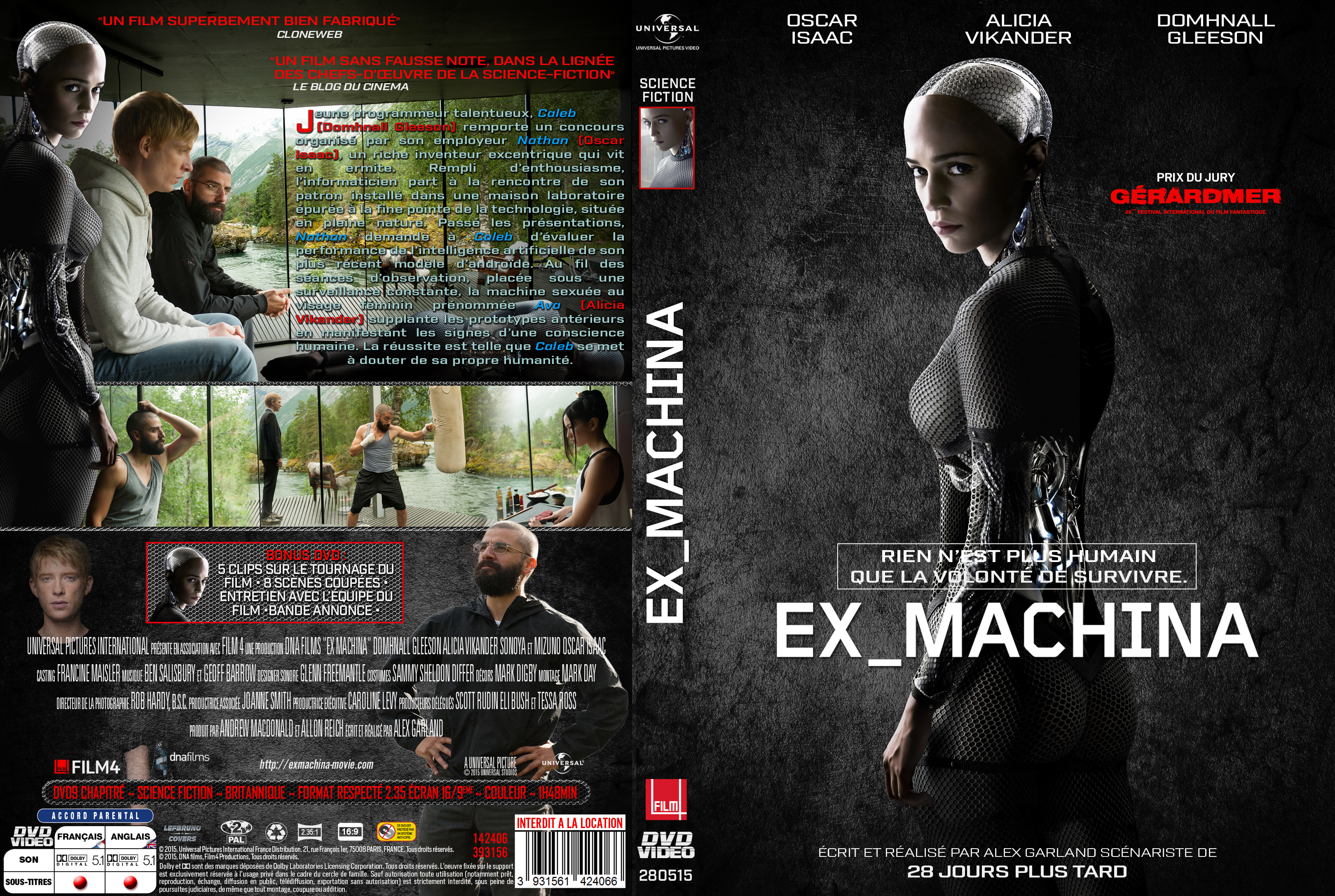 Jaquette DVD Ex Machina custom