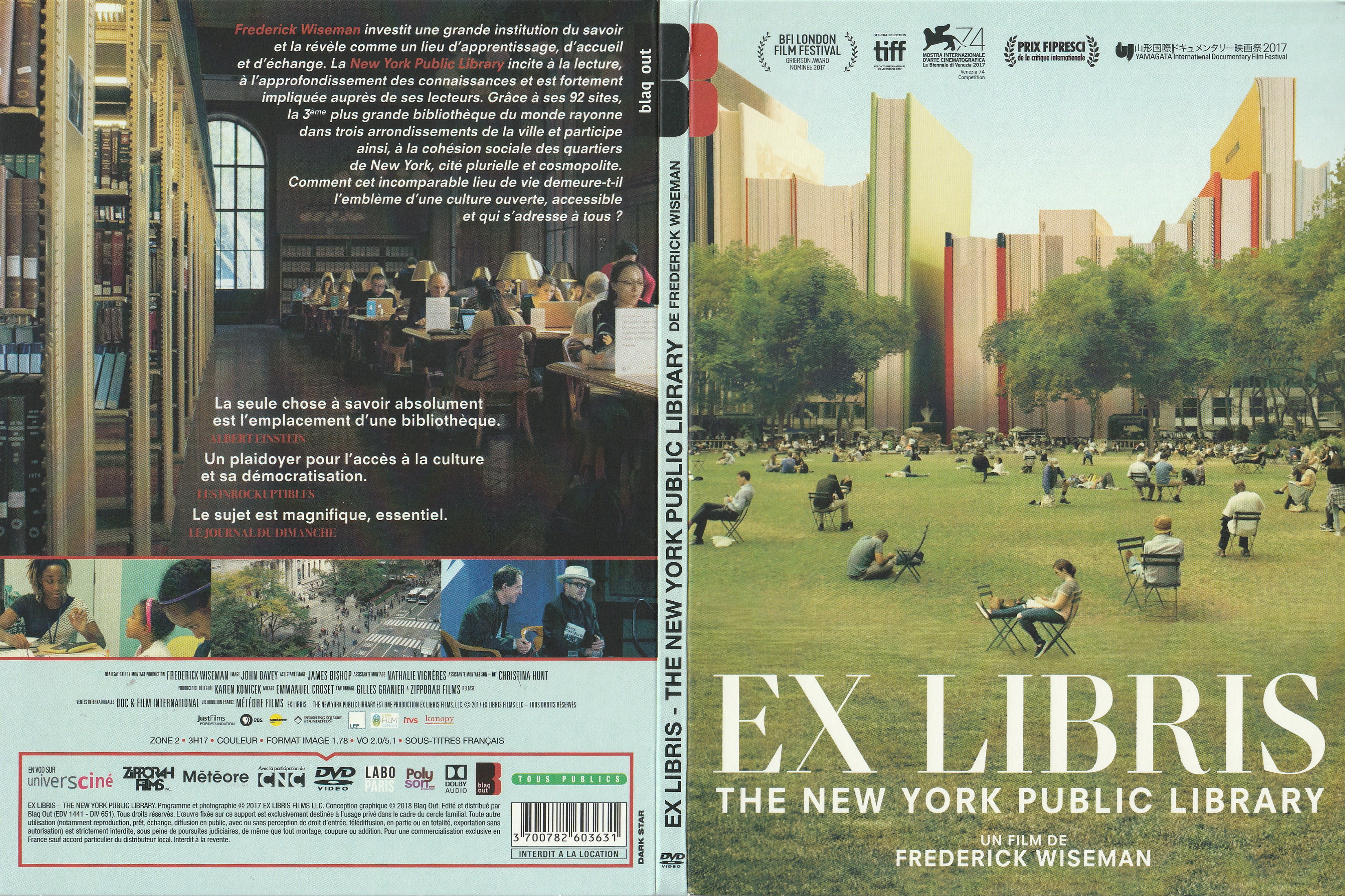 Jaquette DVD Ex libris