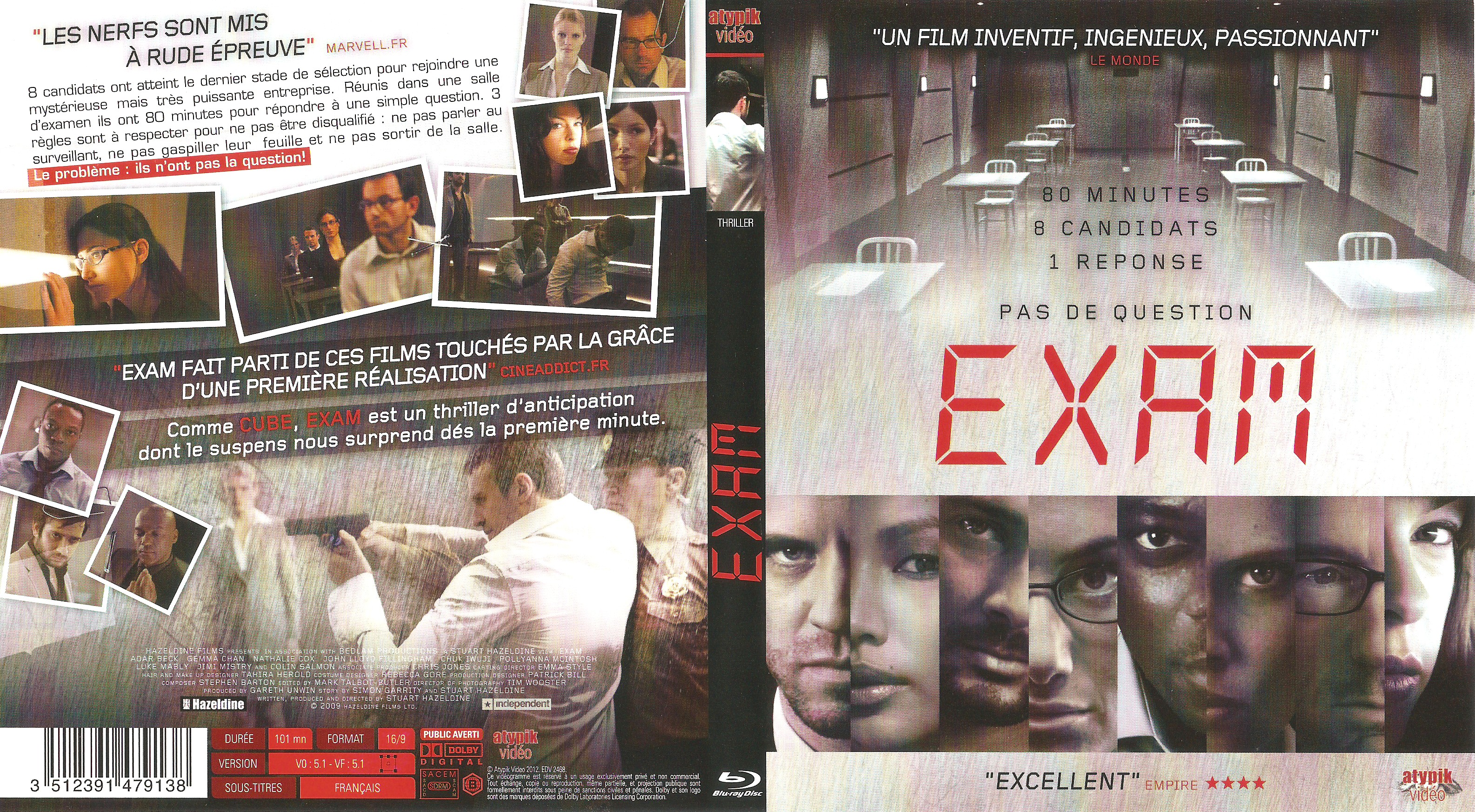 Jaquette DVD Exam (BLU-RAY)