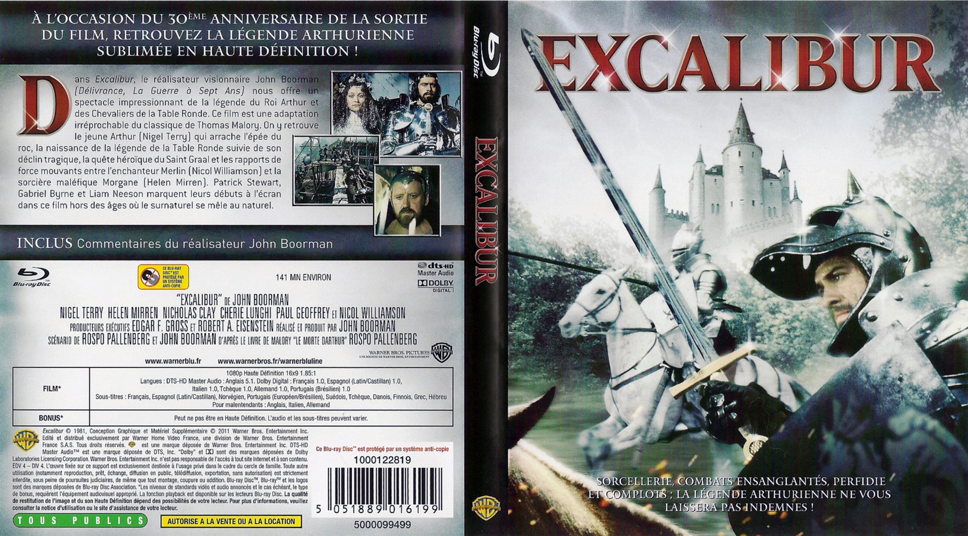 Jaquette DVD Excalibur (BLU-RAY)