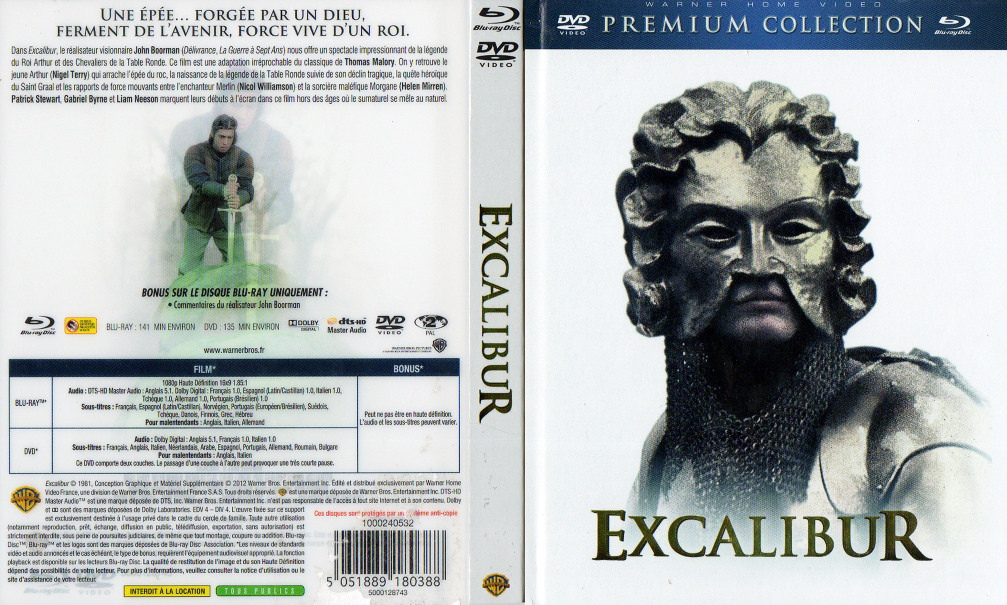 Jaquette DVD Excalibur (BLU-RAY) v2