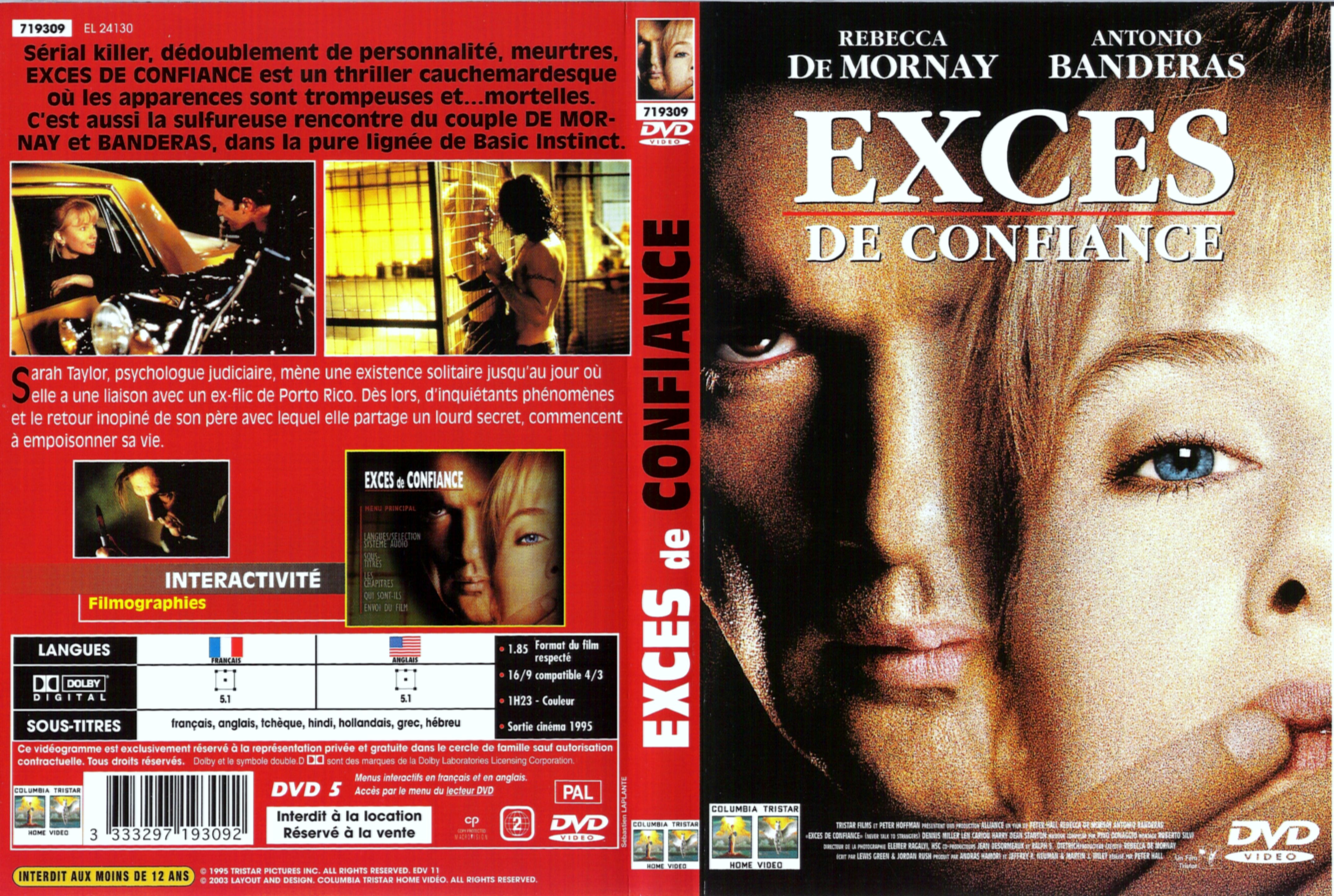 Jaquette DVD Exces de confiance