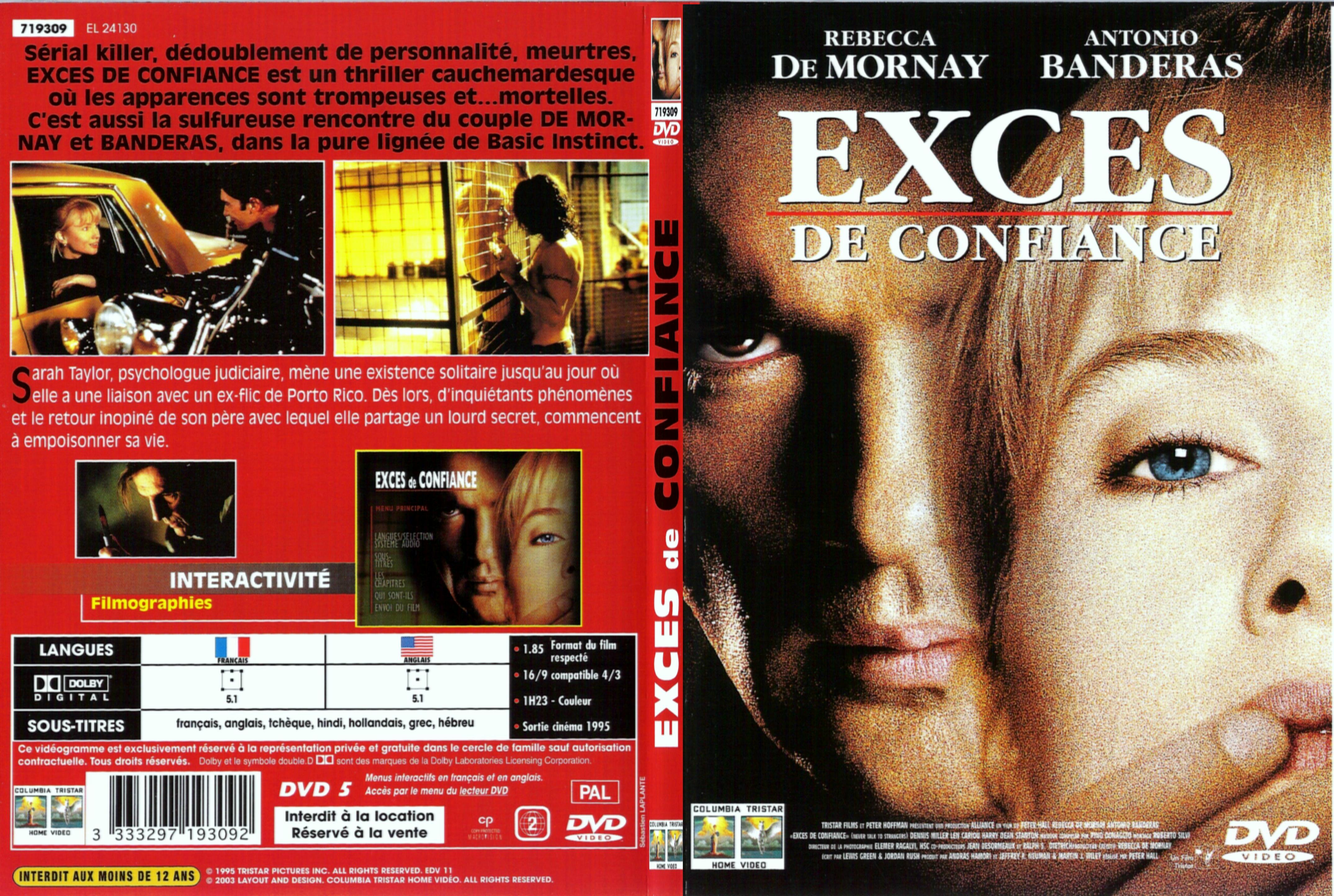 Jaquette DVD Exces de confiance - SLIM