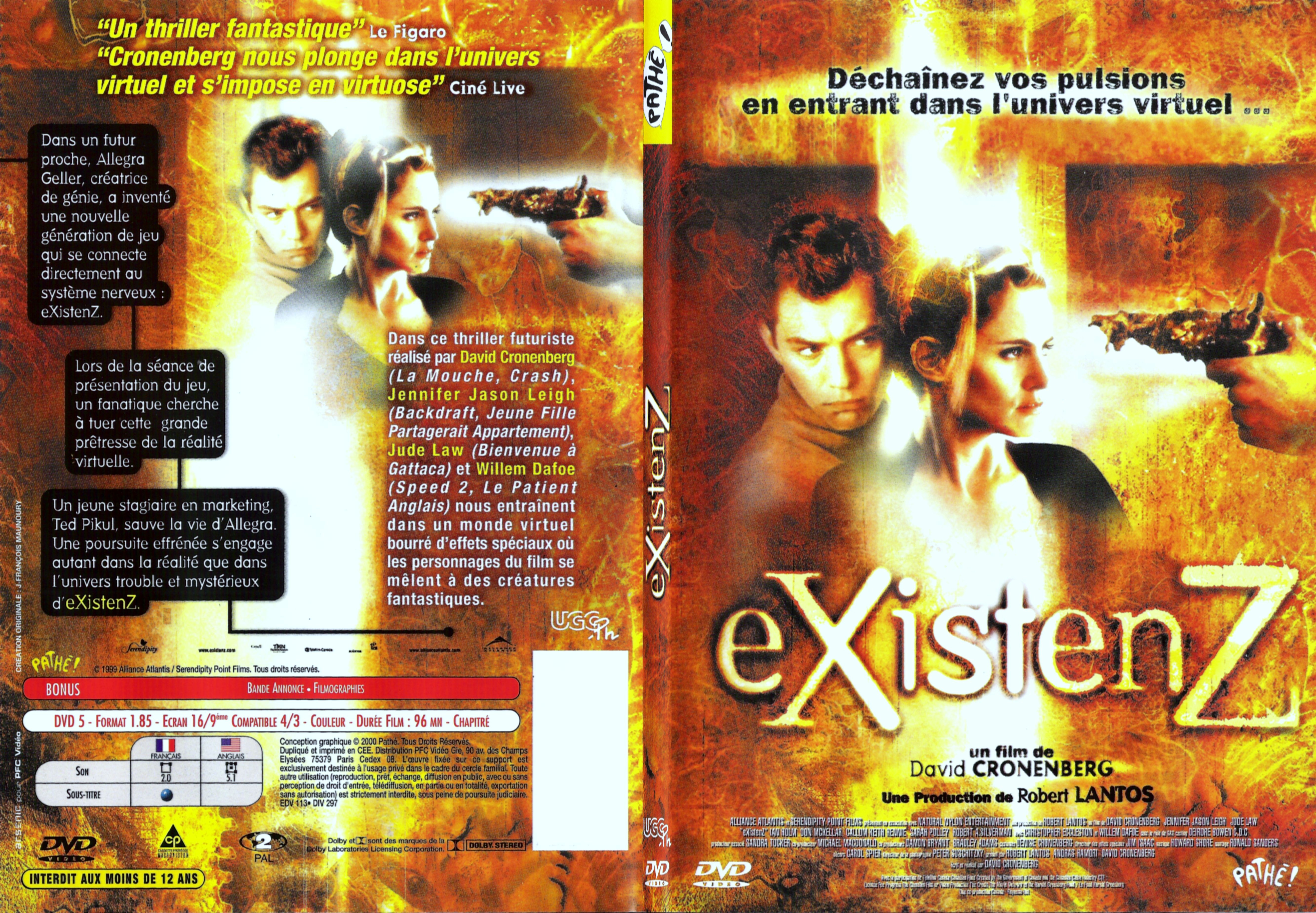 Jaquette DVD ExistenZ - SLIM
