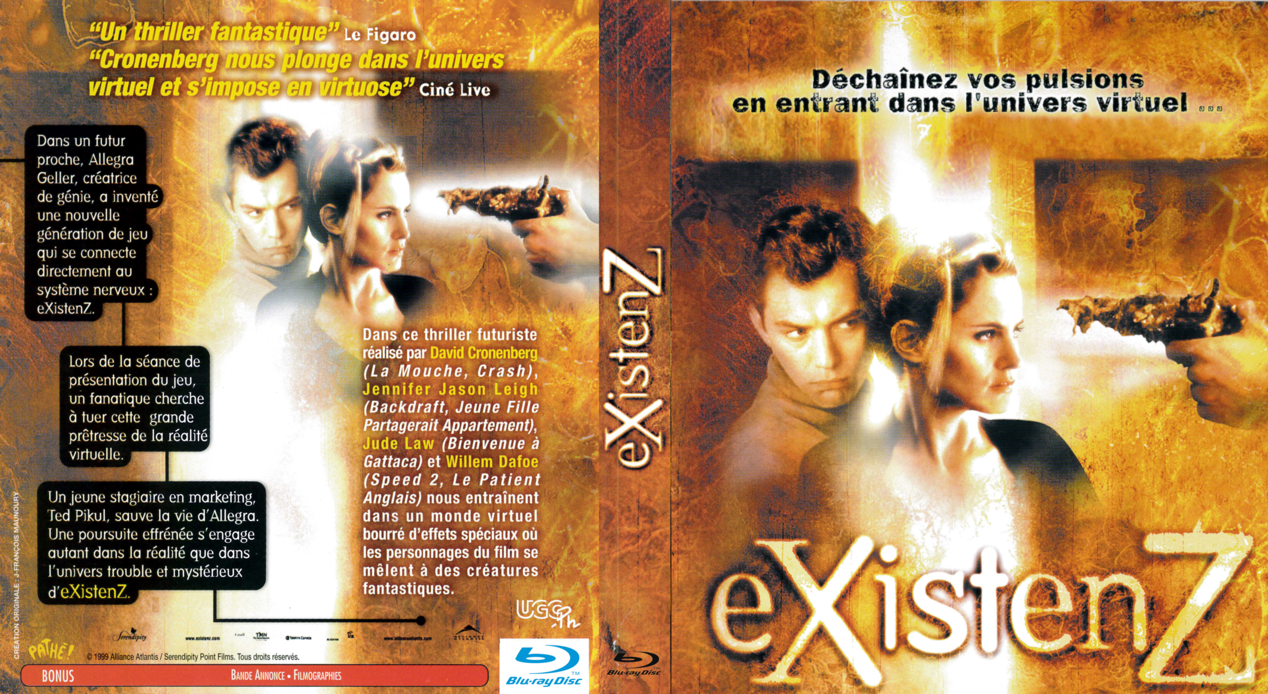 Jaquette DVD ExistenZ custom (BLU-RAY)