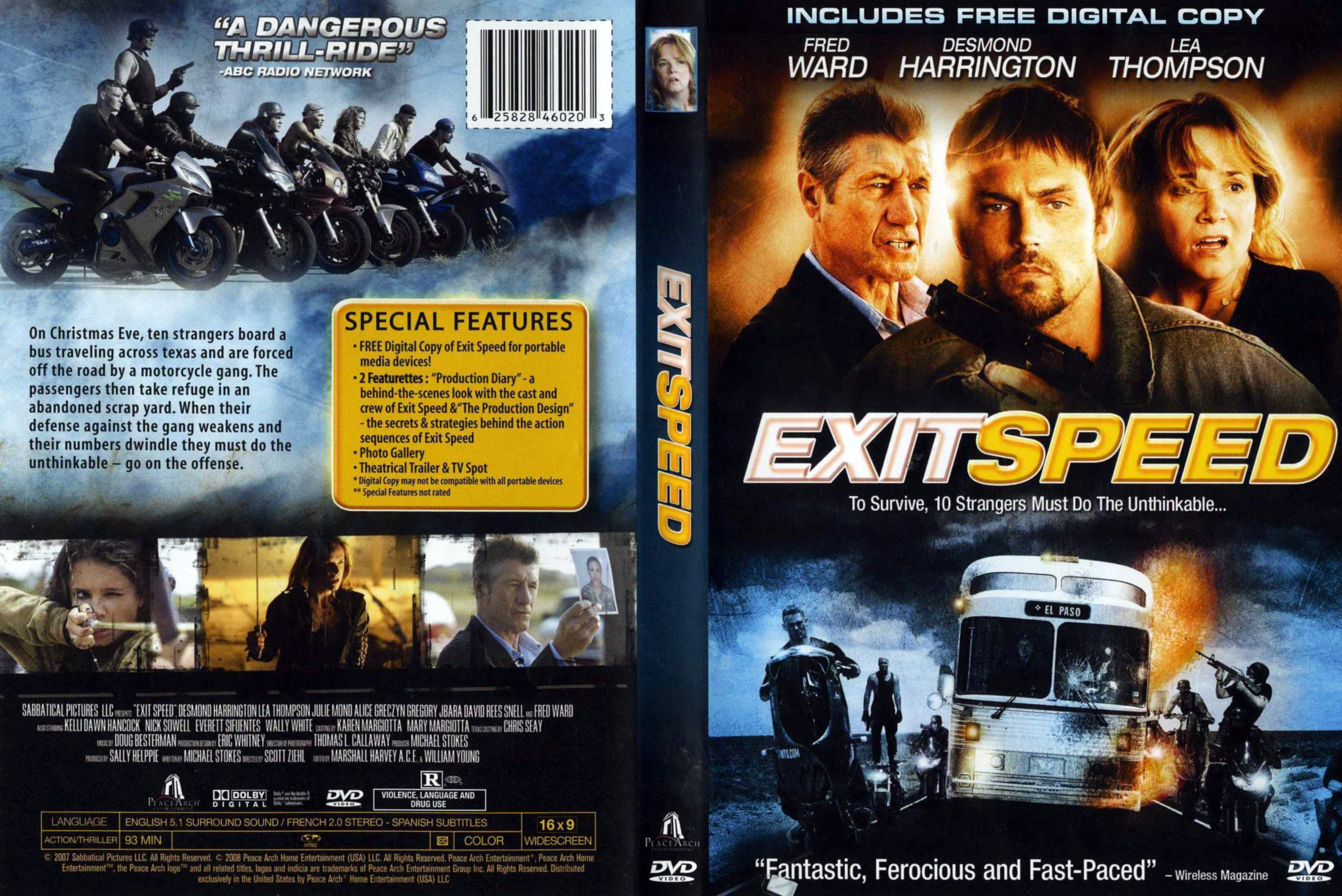 Jaquette DVD Exit Speed Zone 1