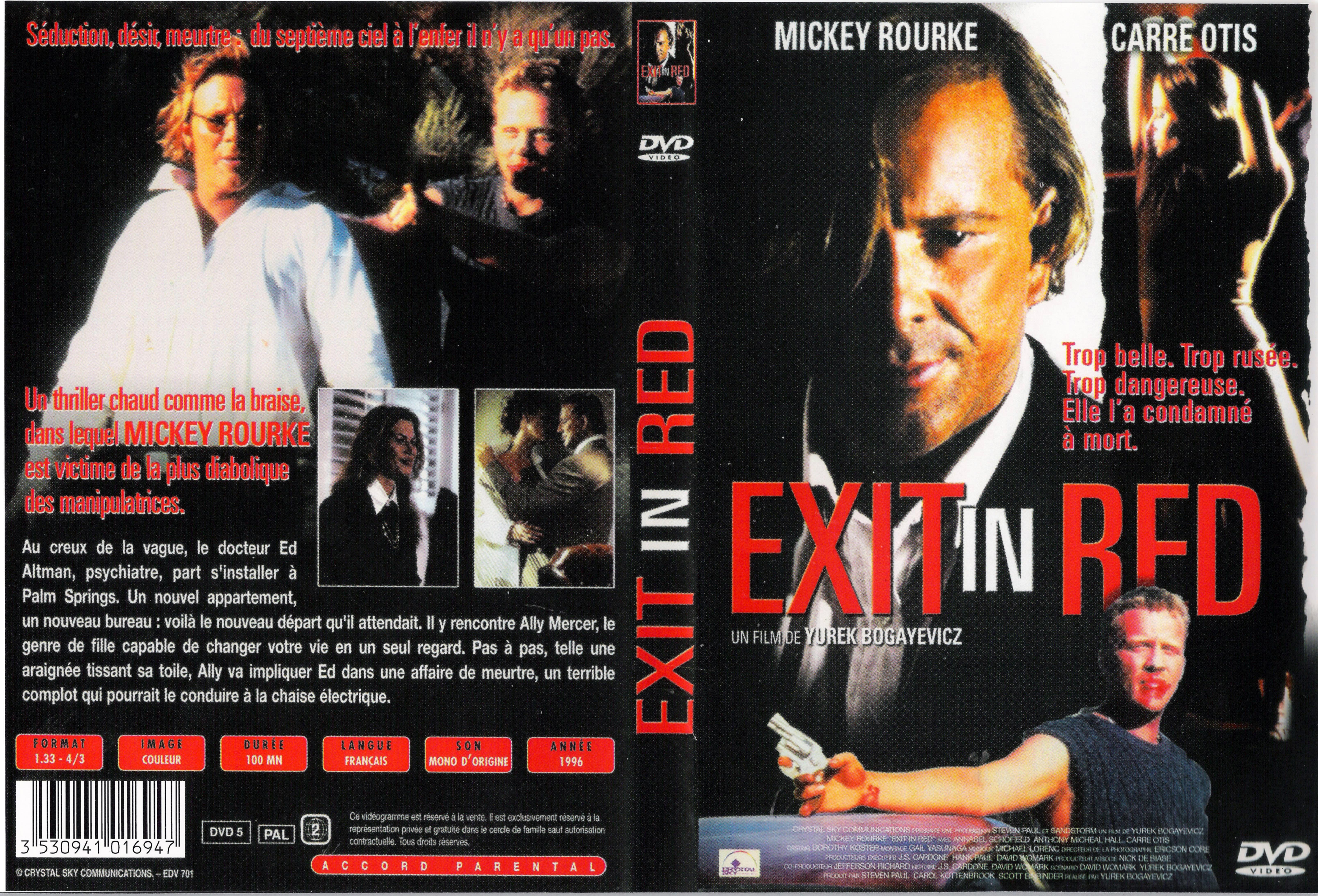 Jaquette DVD Exit in red