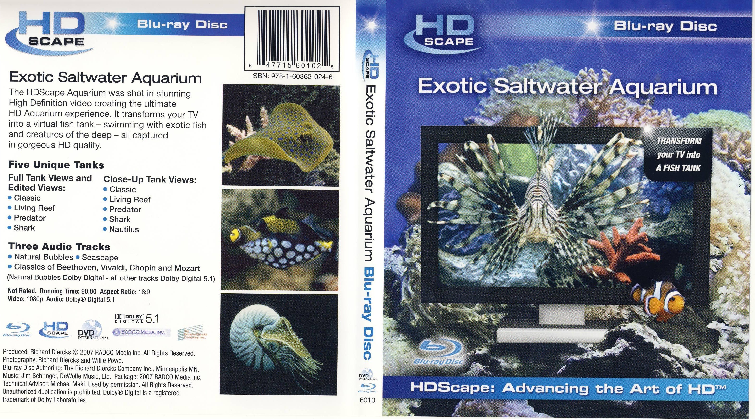 Jaquette DVD Exotic Saltwater Aquarium Zone 1 (BLU-RAY)