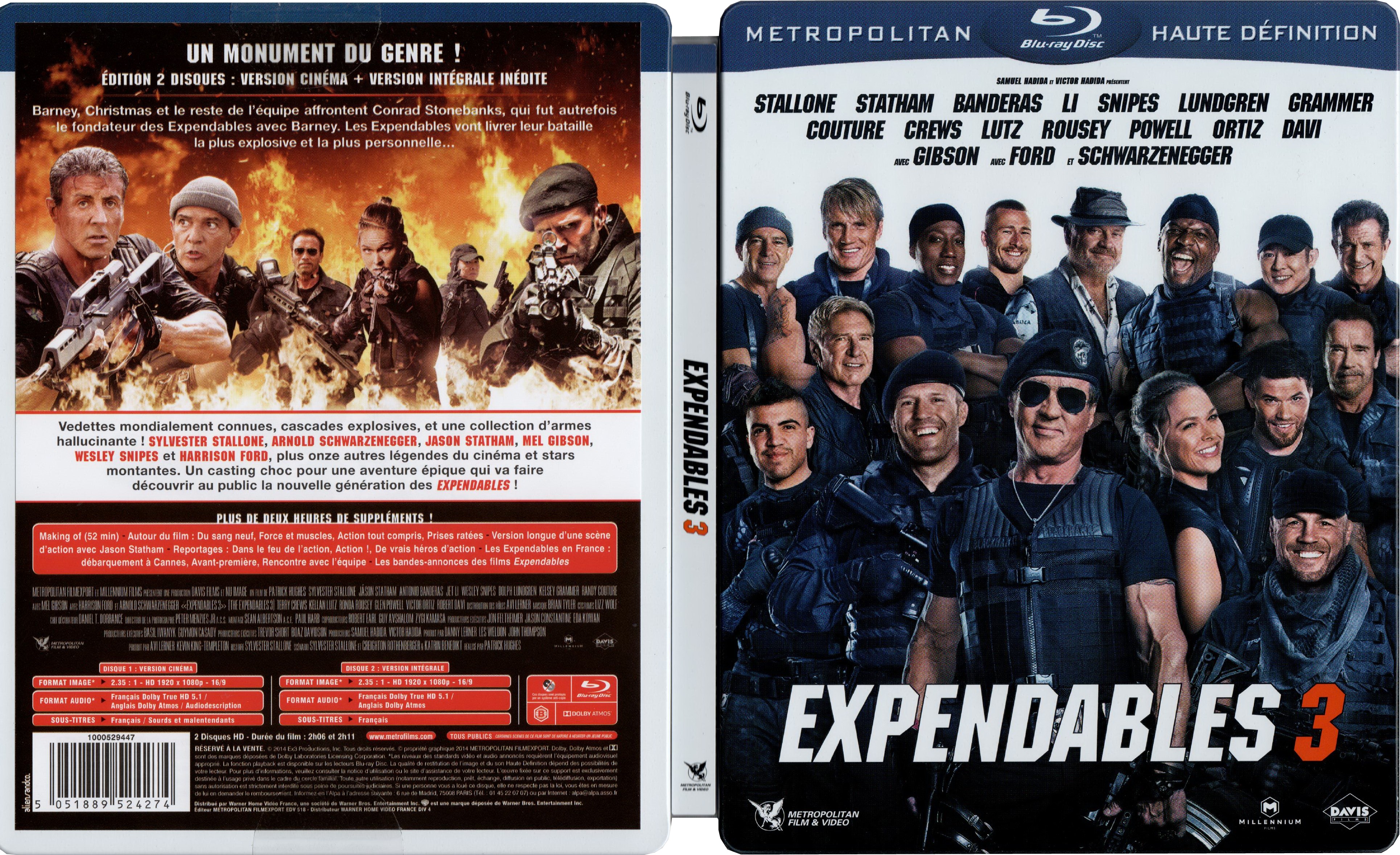 Jaquette DVD Expendables 3 (BLU-RAY) v2