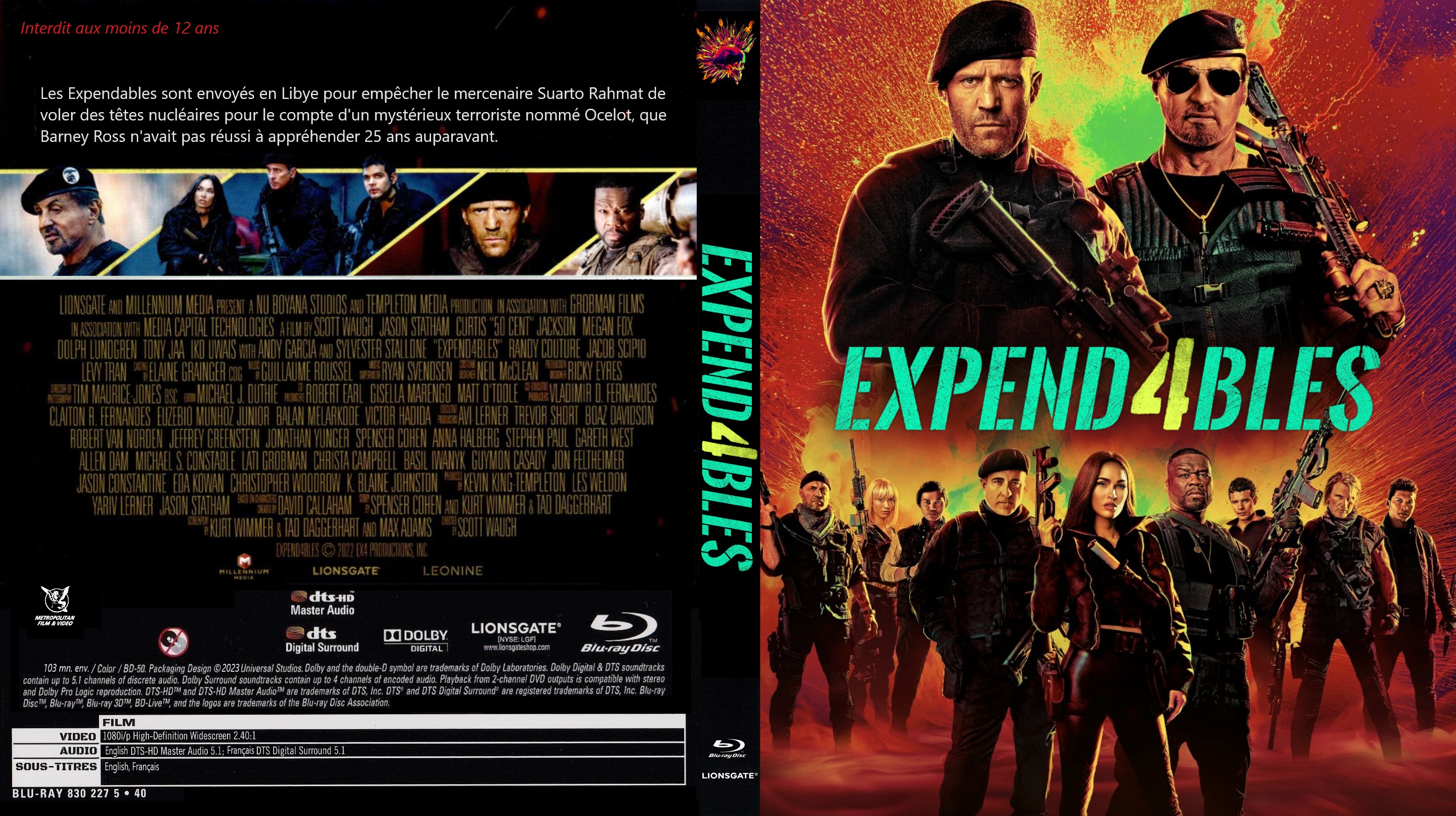 Jaquette DVD Expendables 4 custom (BLU-RAY)