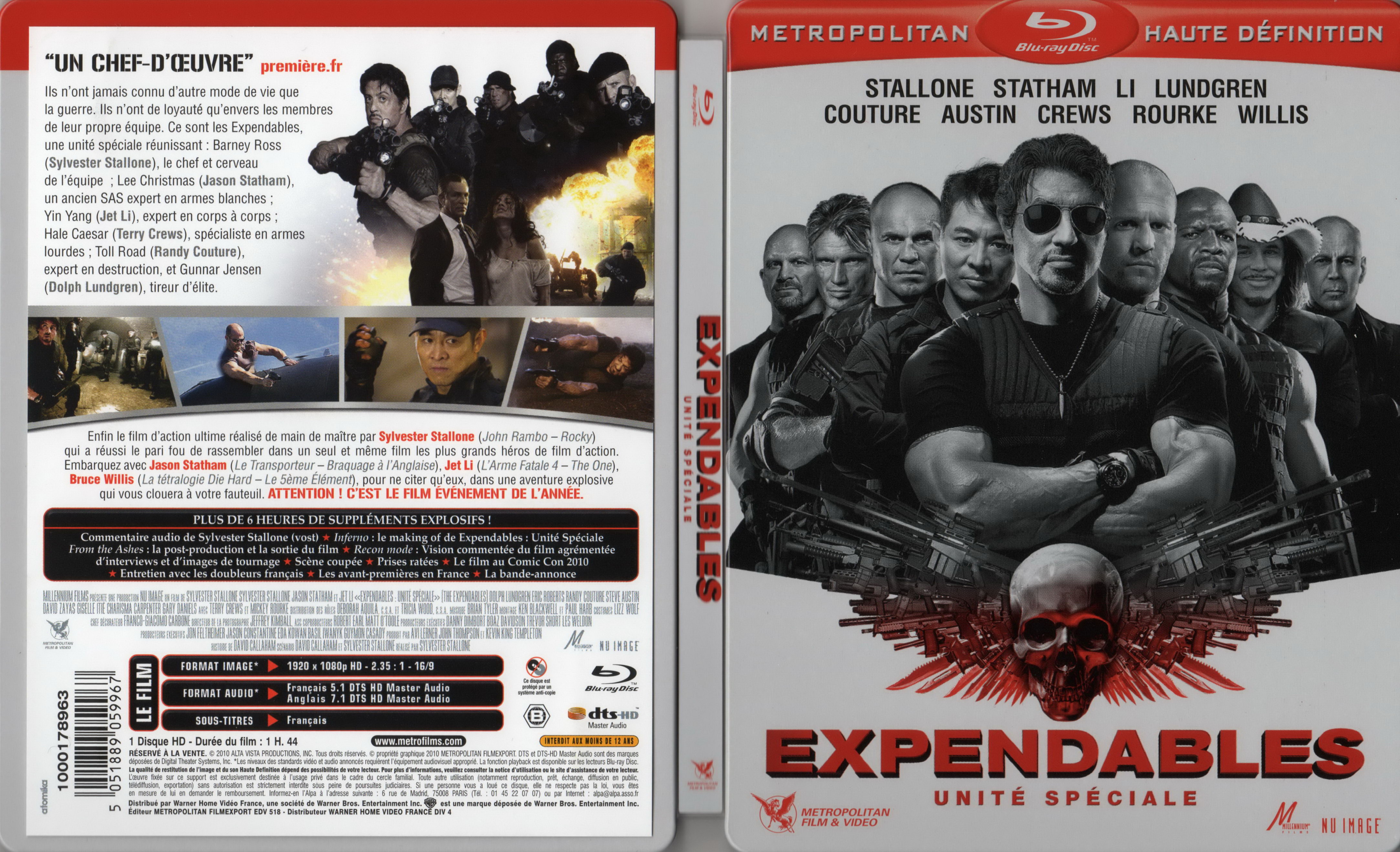 Jaquette DVD Expendables (BLU-RAY)