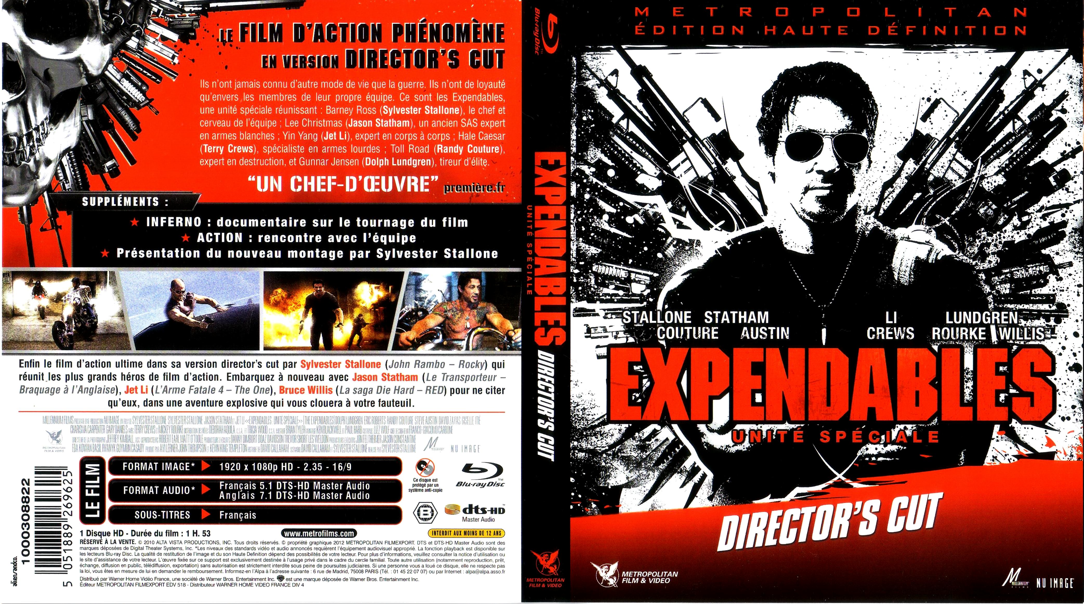 Jaquette DVD Expendables (BLU-RAY) v3
