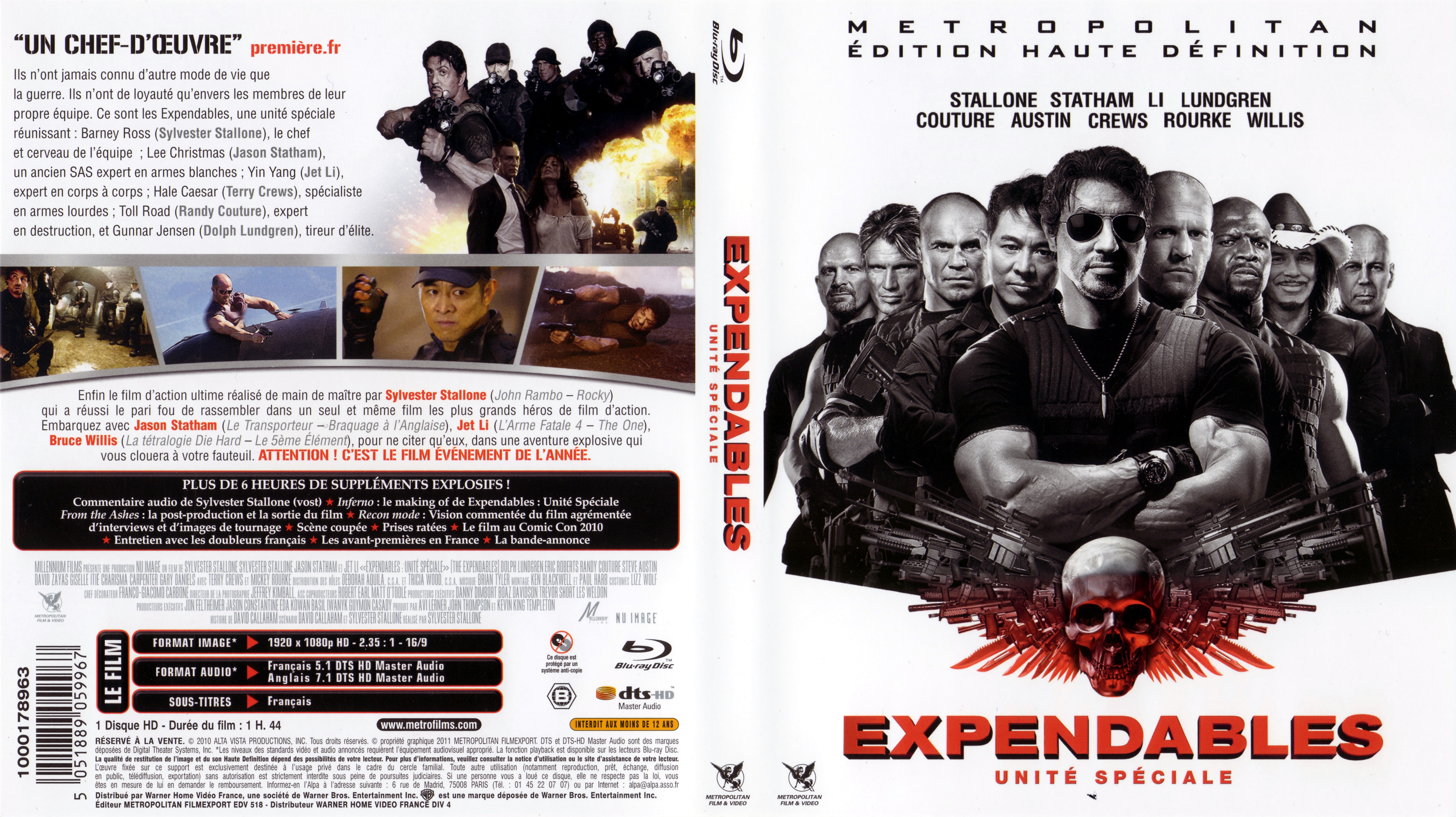 Jaquette DVD Expendables (BLU-RAY) v4