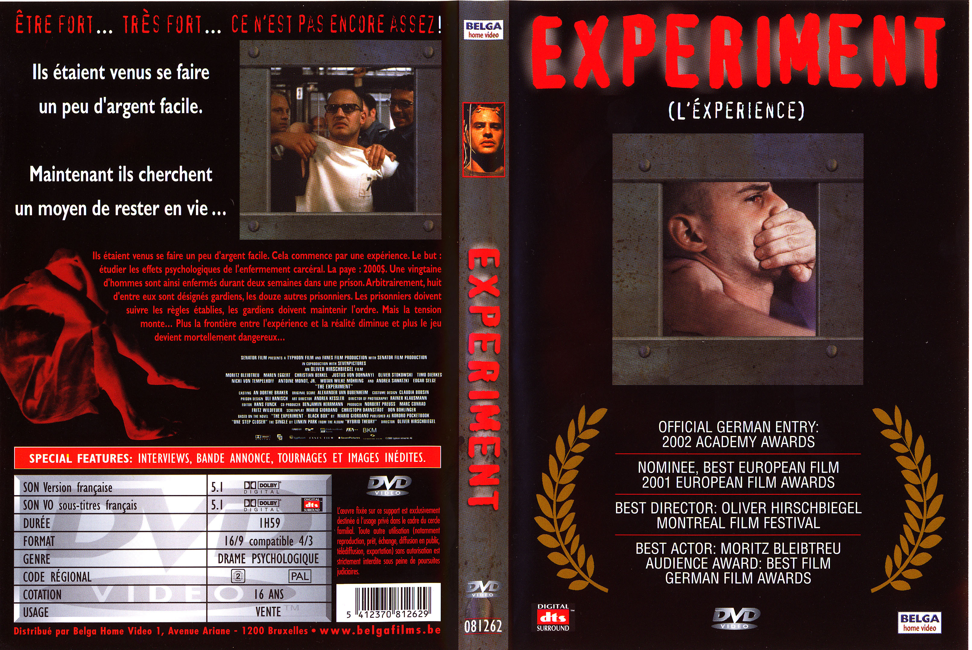 Jaquette DVD Experiment