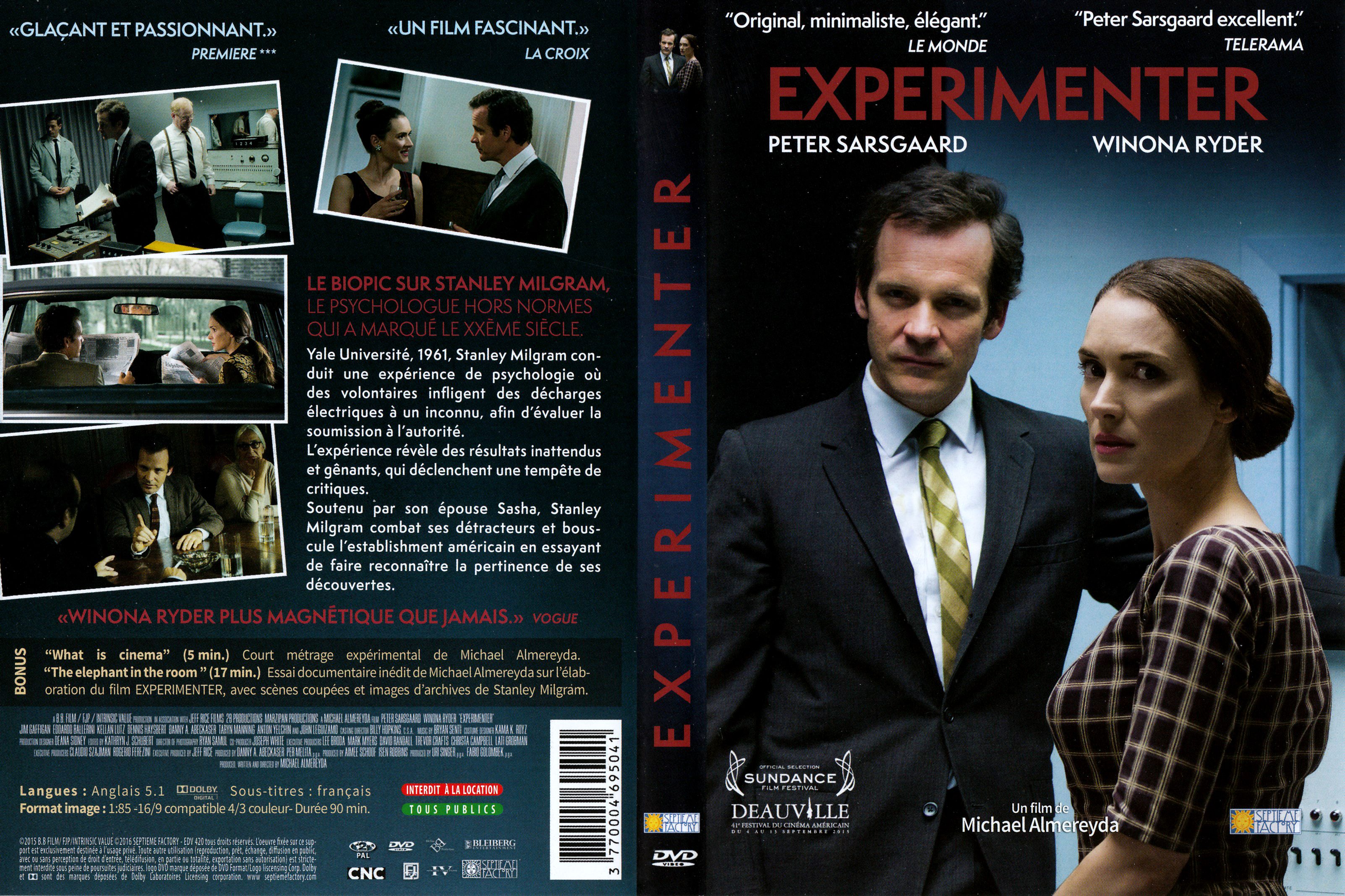 Jaquette DVD Experimenter