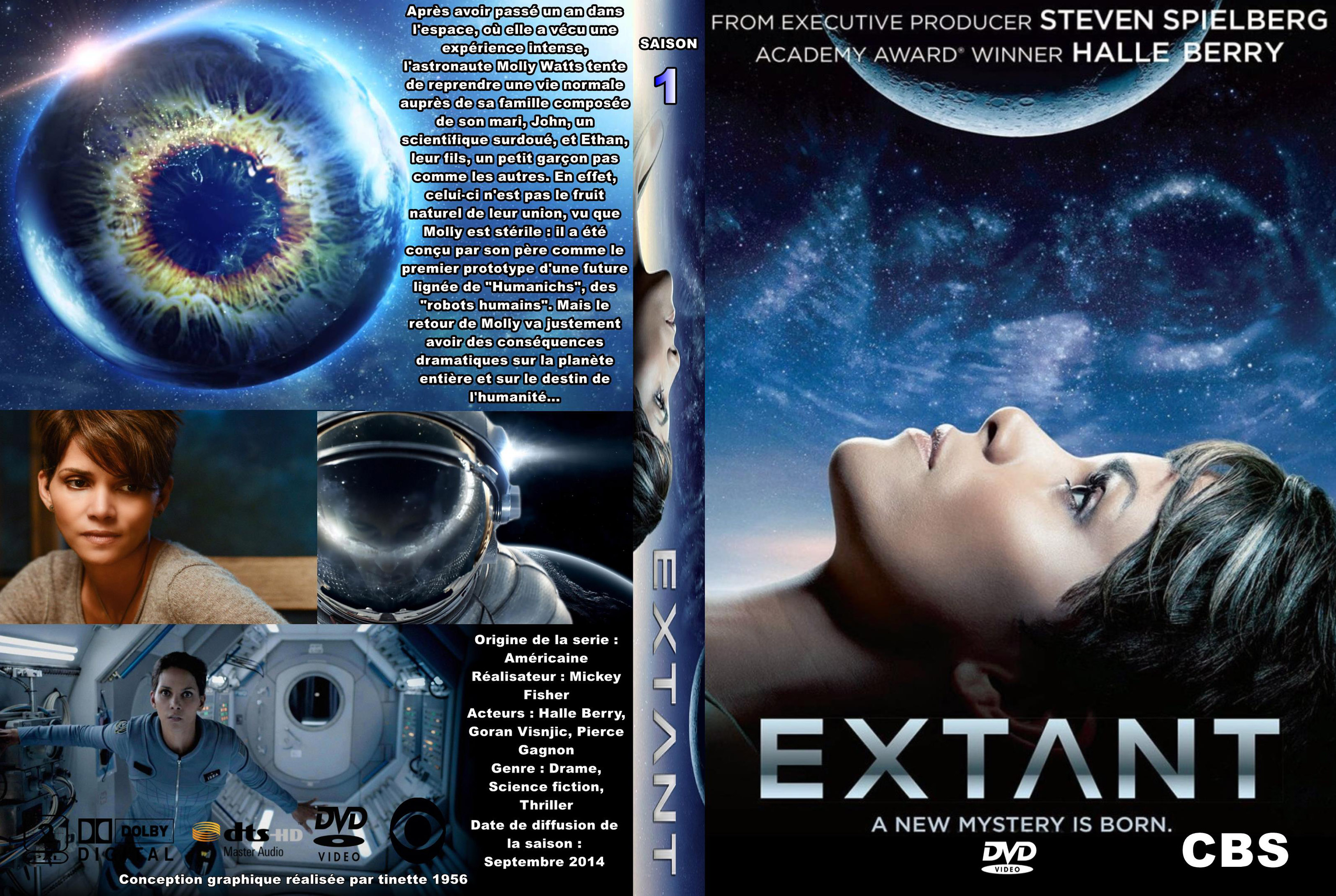 Jaquette DVD Extant saison 1 custom