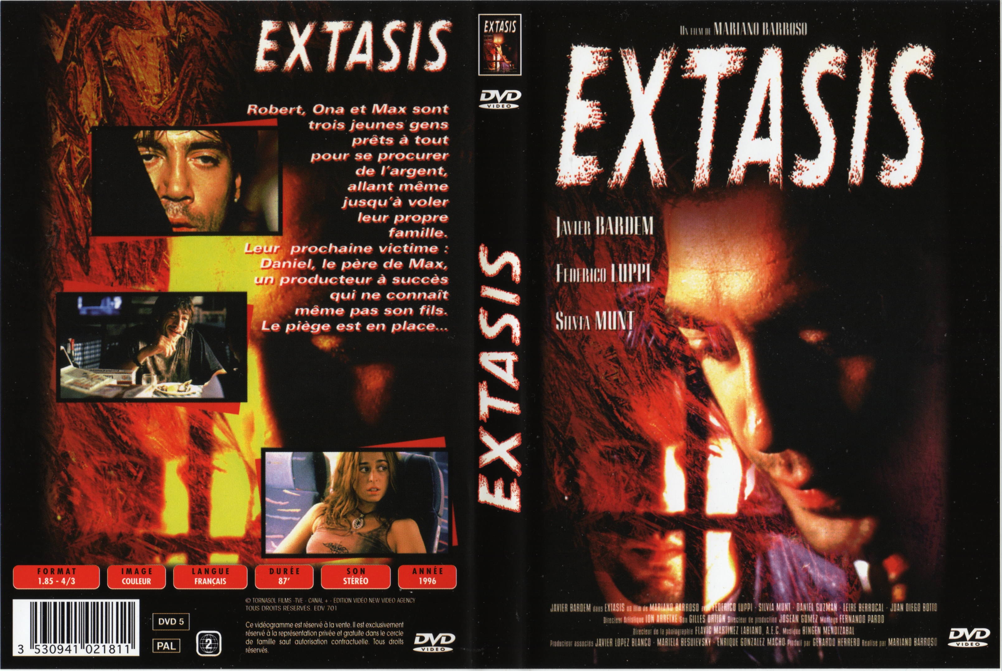 Jaquette DVD Extasis v2