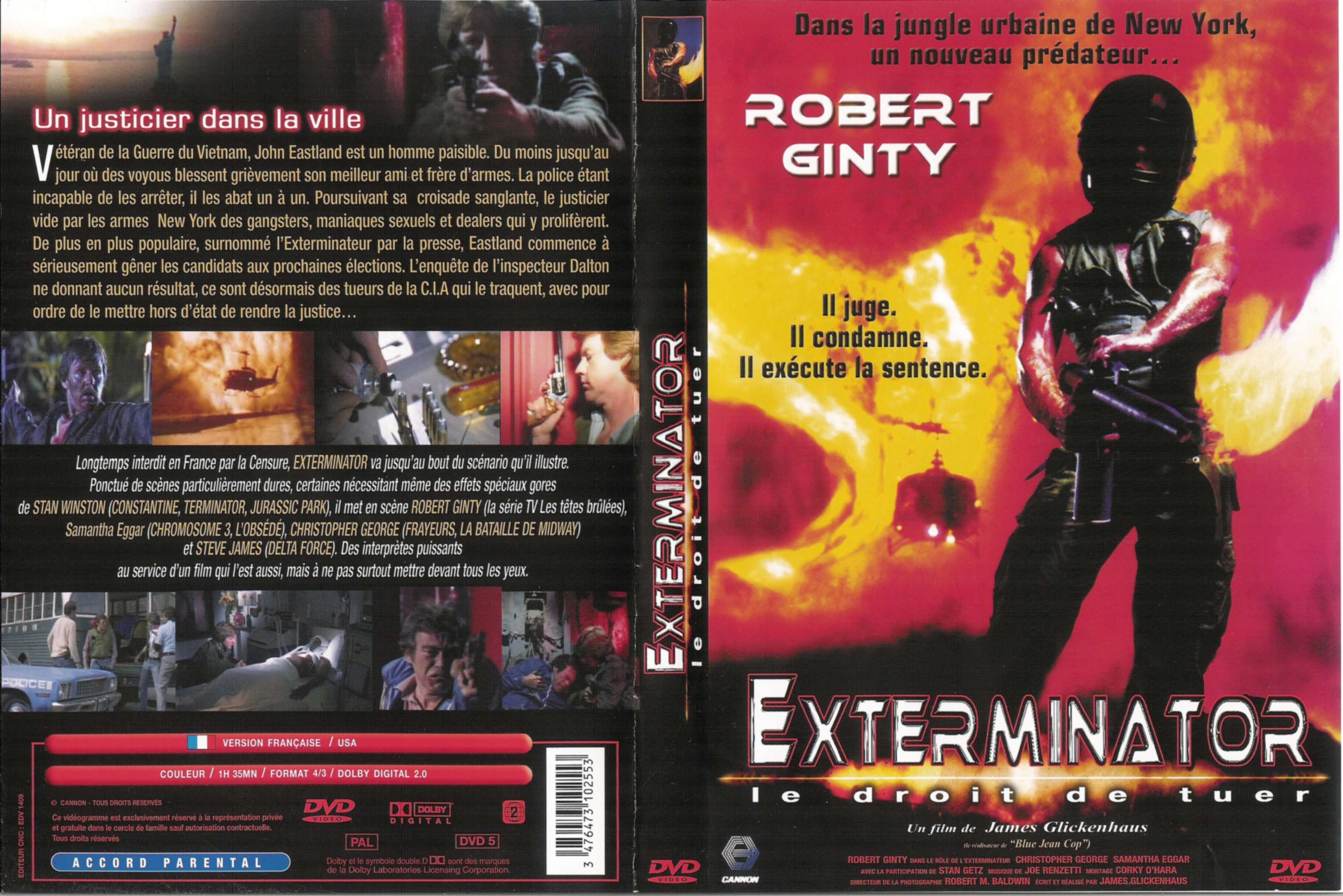 Jaquette DVD Exterminator