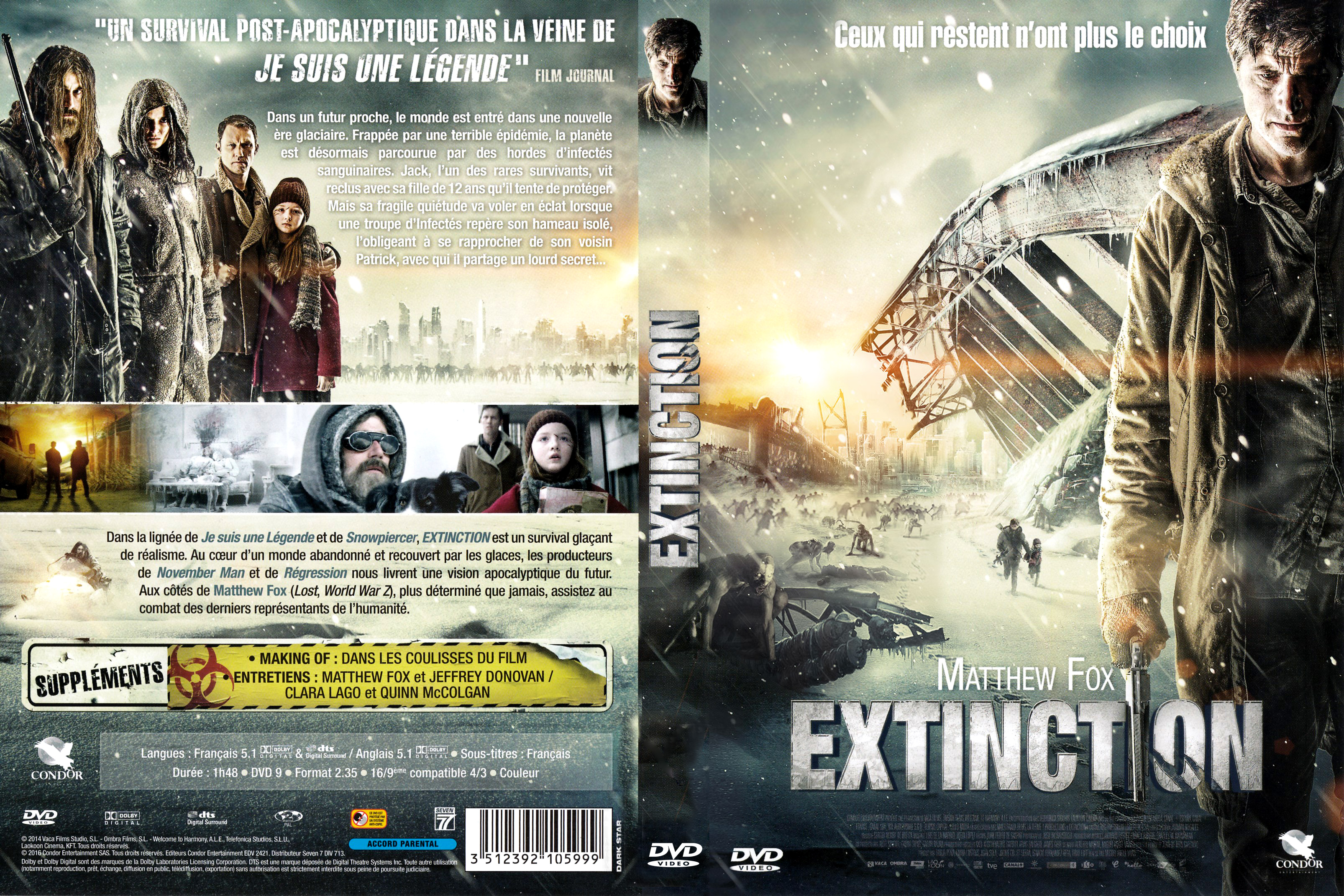 Jaquette DVD Extinction (2015)