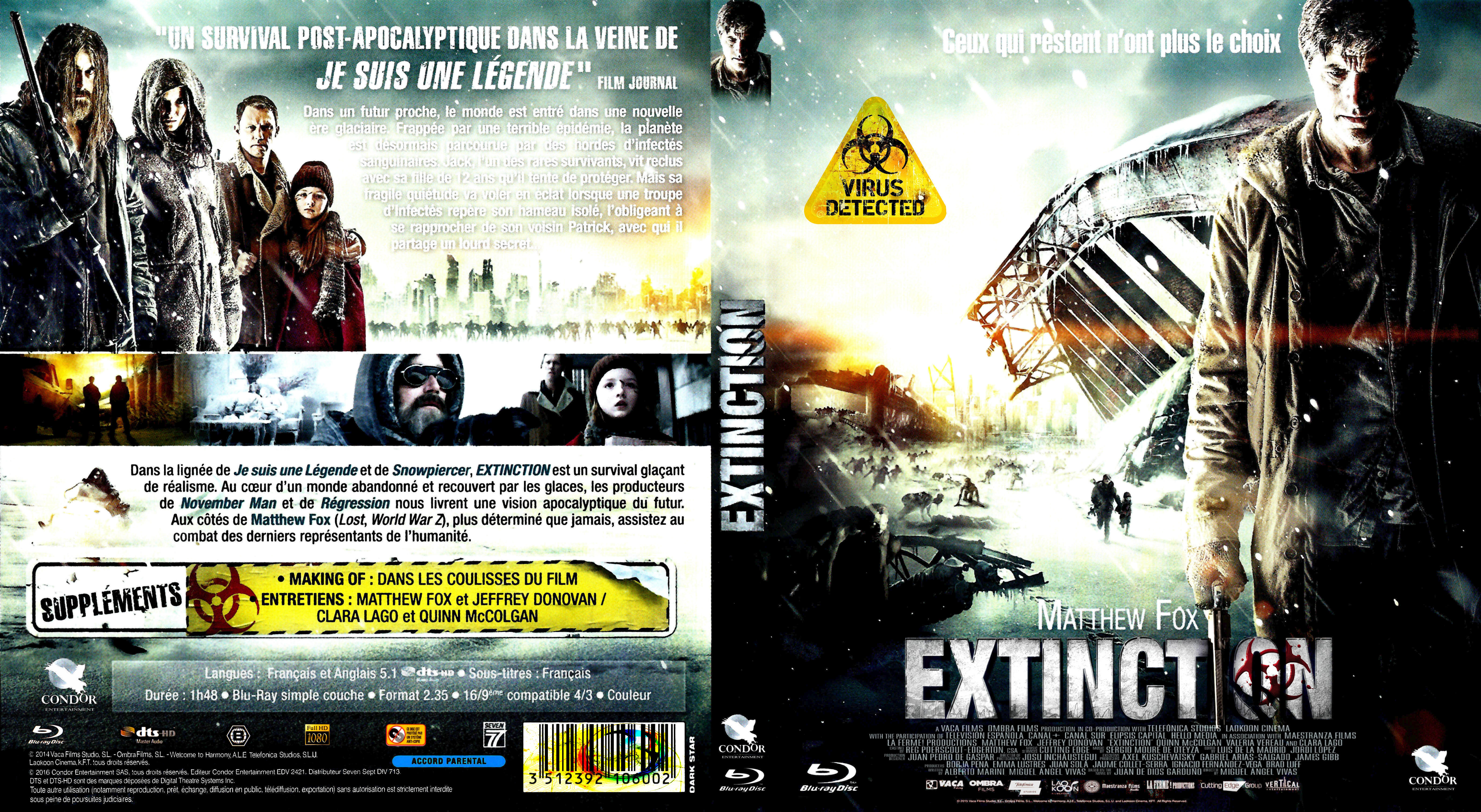 Jaquette DVD Extinction (BLU-RAY)