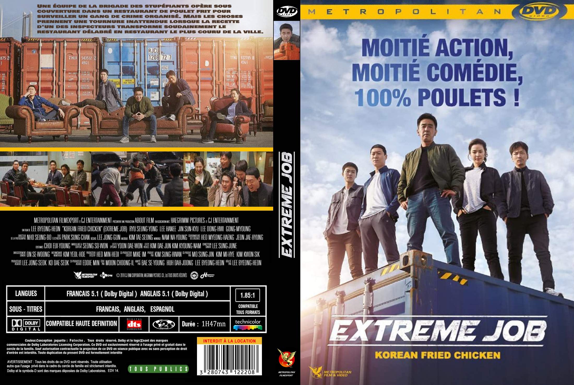 Jaquette DVD Extreme job custom