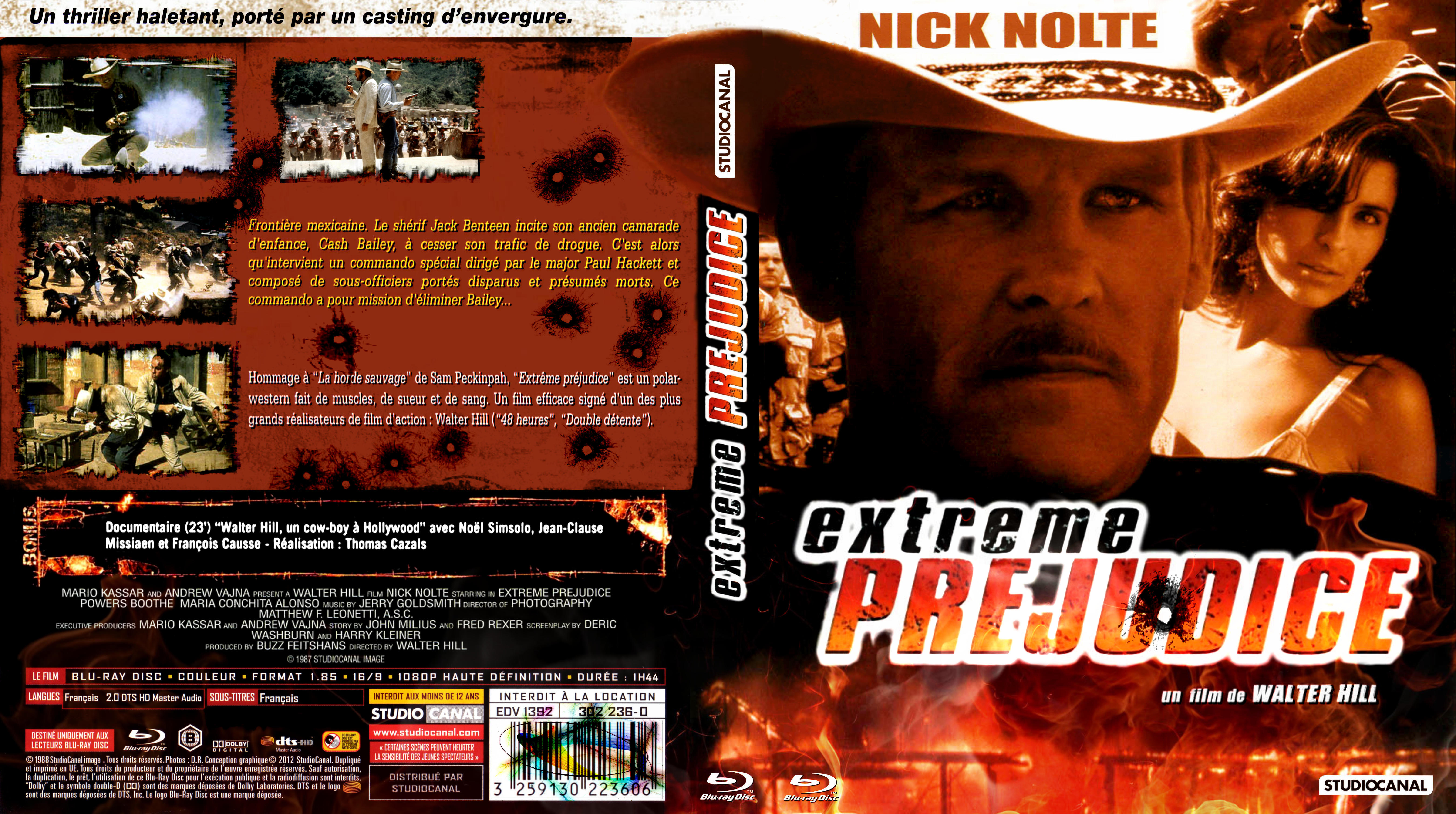 Jaquette DVD Extrme prjudice custom (BLU-RAY)