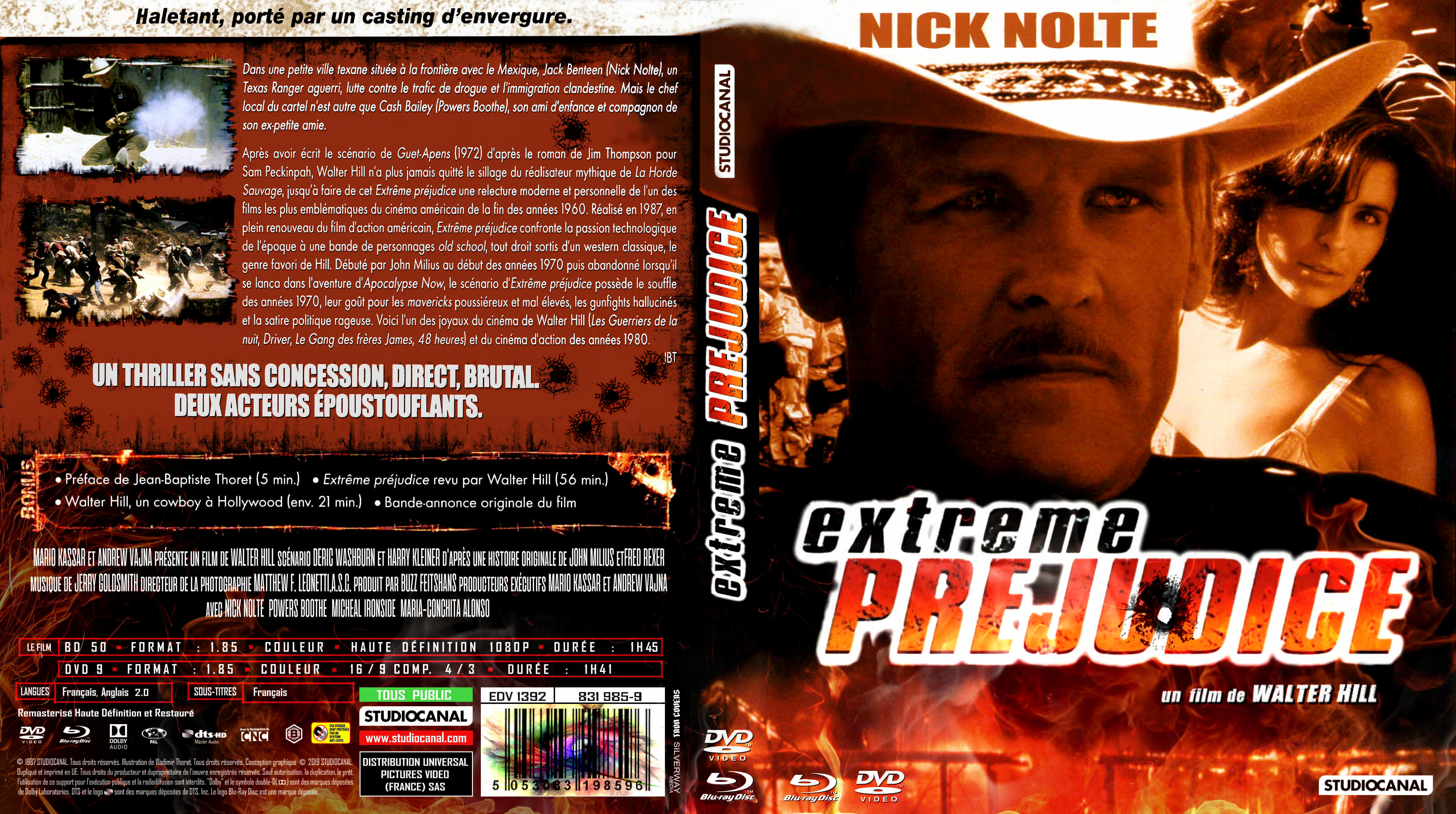 Jaquette DVD Extrme prjudice custom (BLU-RAY) v2