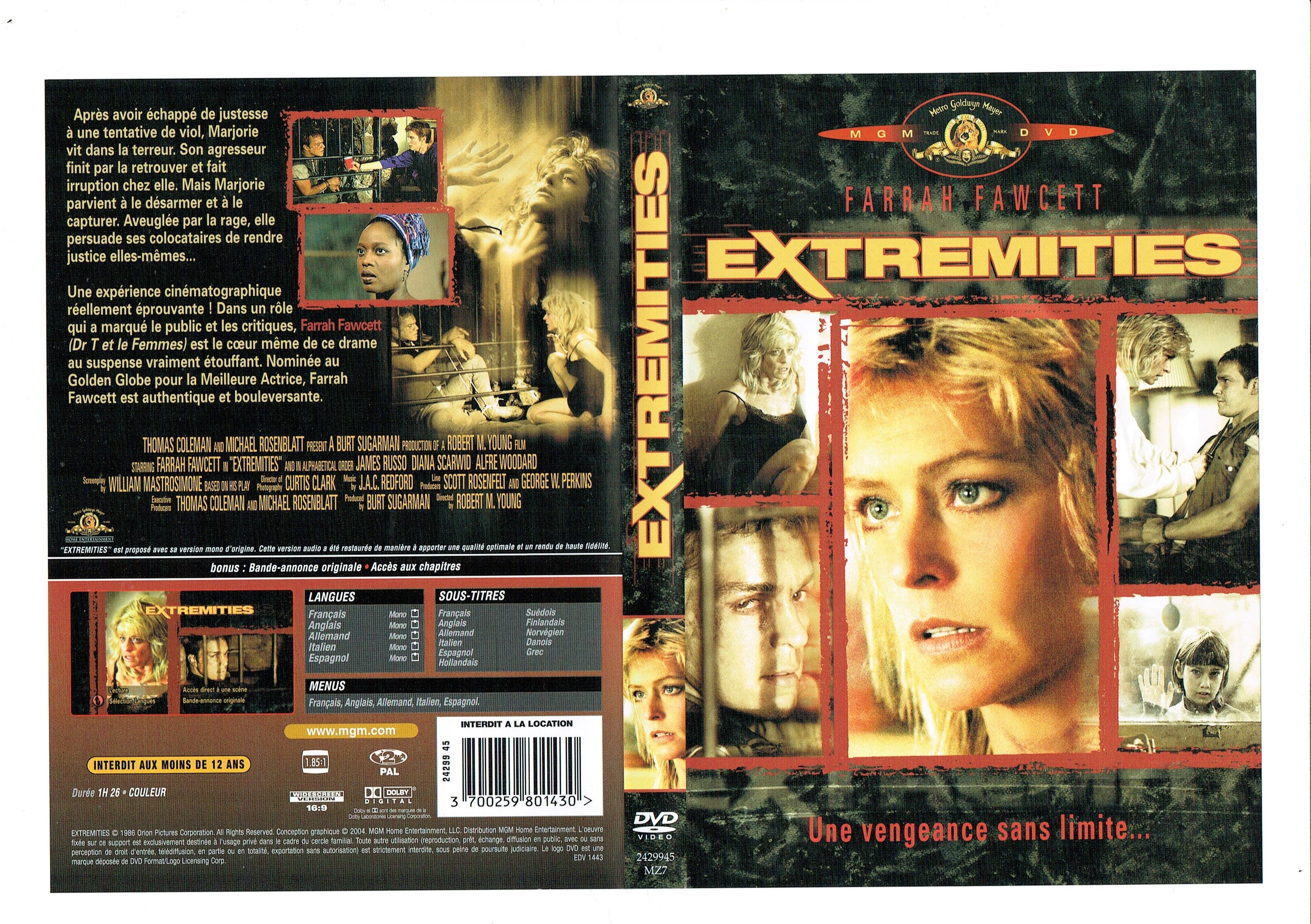 Jaquette DVD Extremities