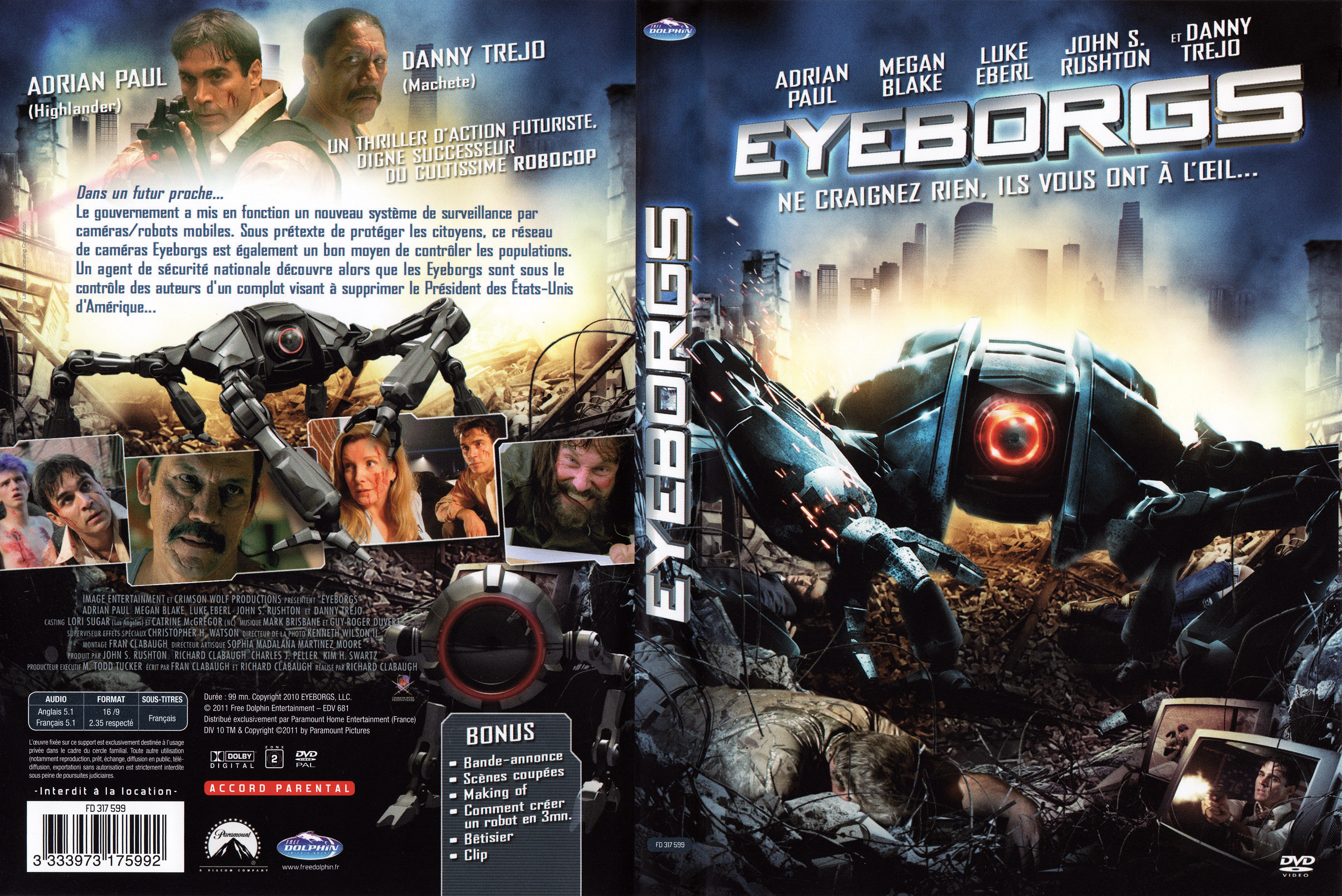 Jaquette DVD Eyeborgs