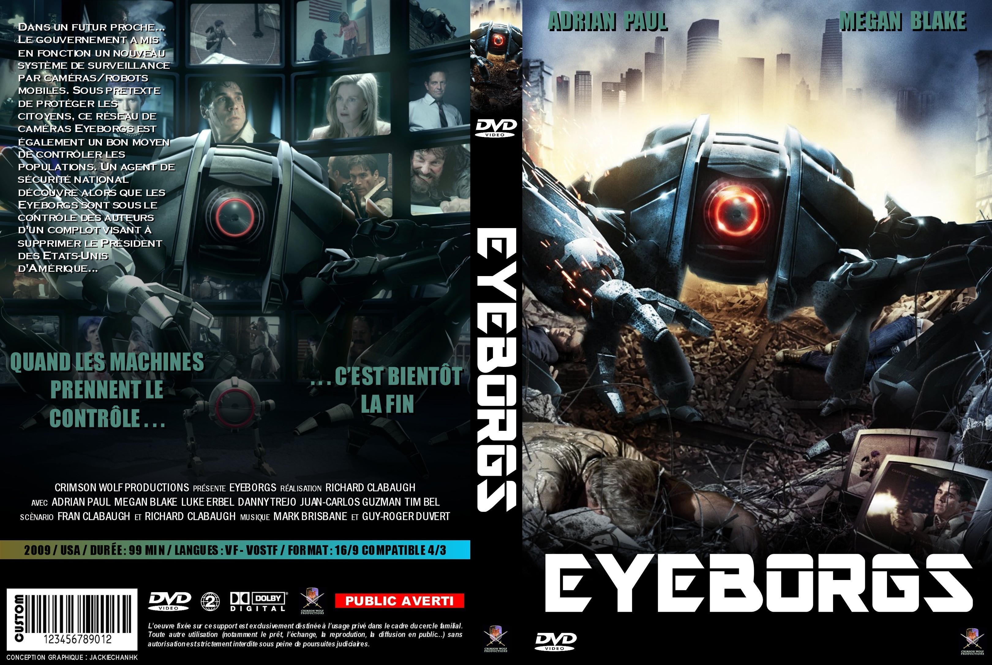 Jaquette DVD Eyeborgs custom