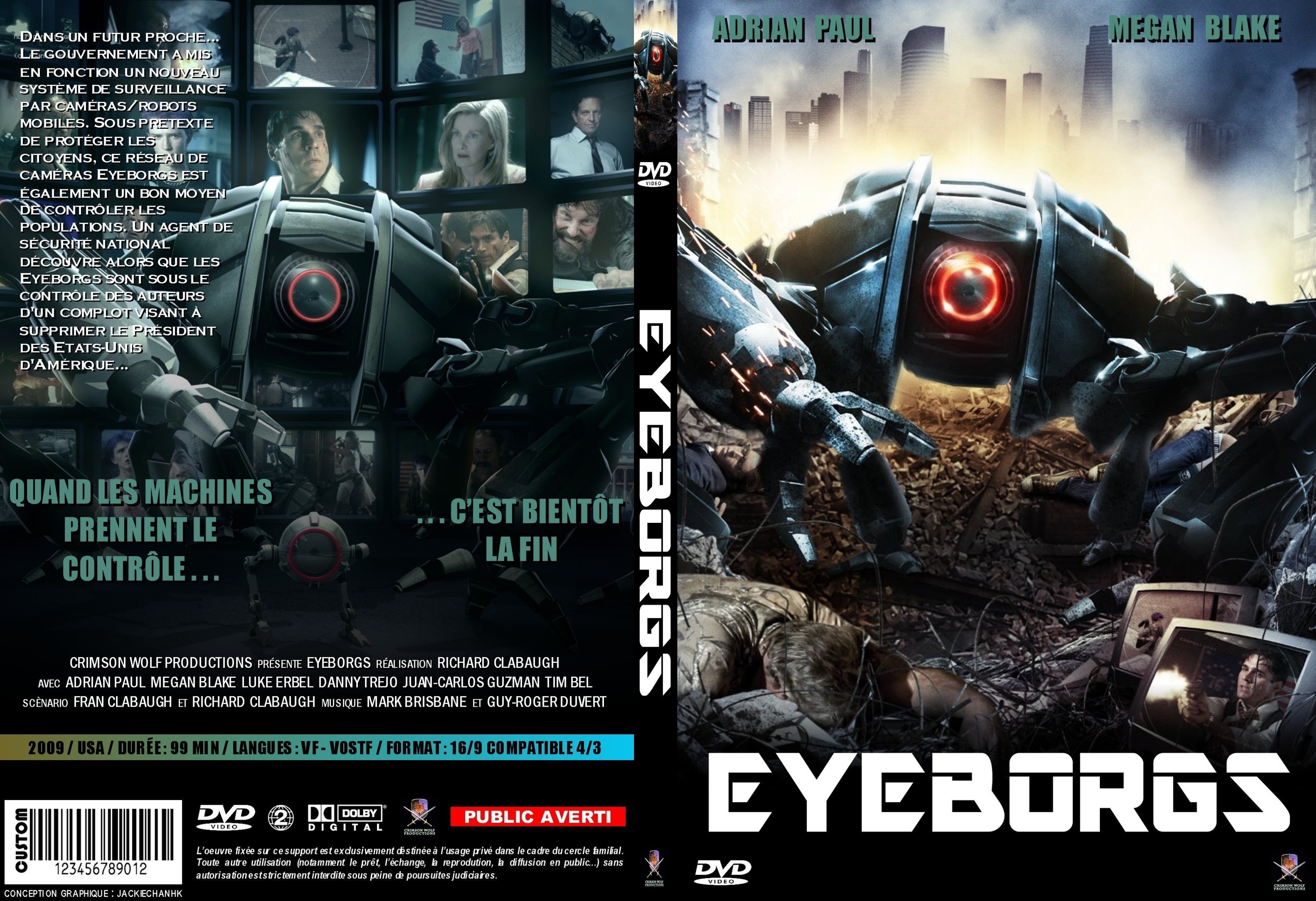Jaquette DVD Eyeborgs custom - SLIM