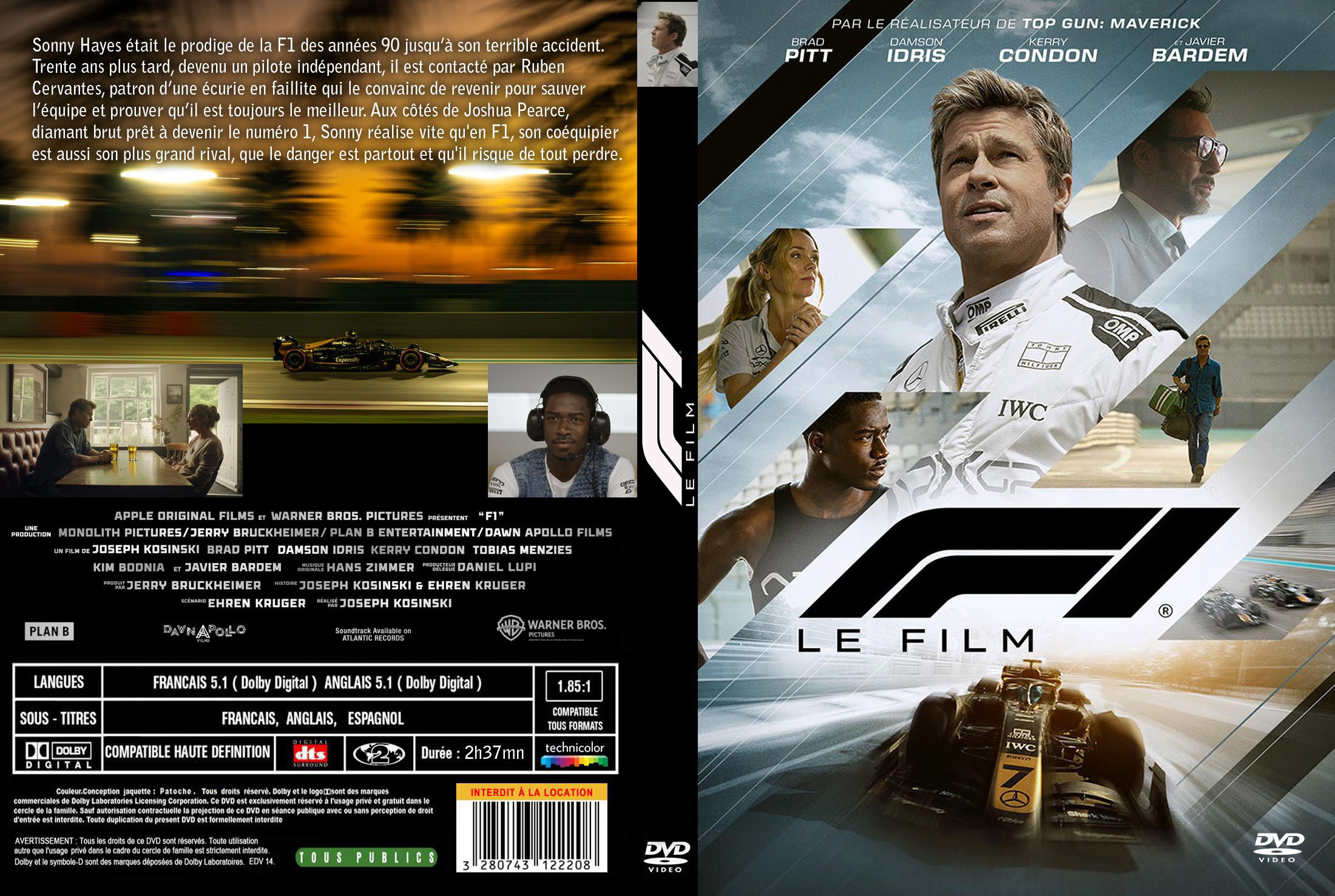 Jaquette DVD F1 le film custom