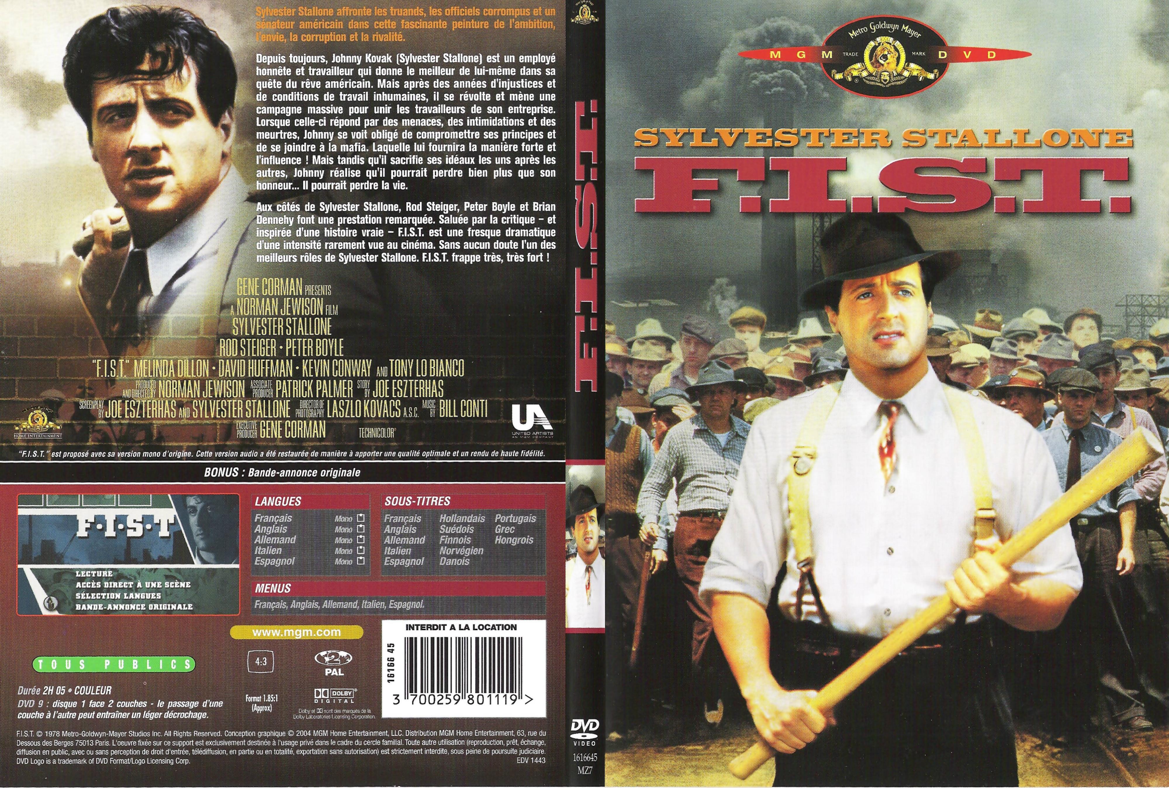 Jaquette DVD FIST - SLIM