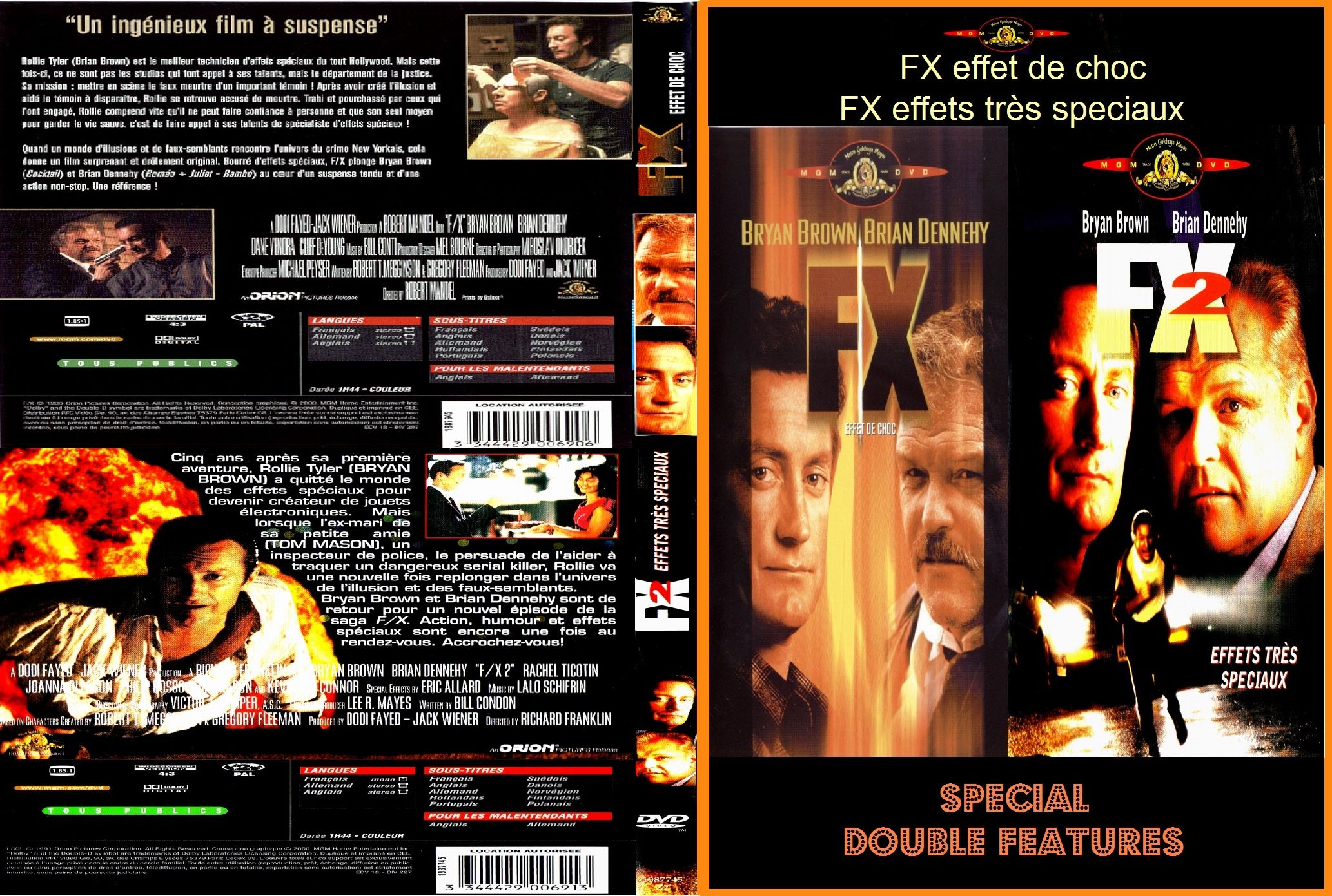 Jaquette DVD FX effet de choc & FX 2 effets tres speciaux custom
