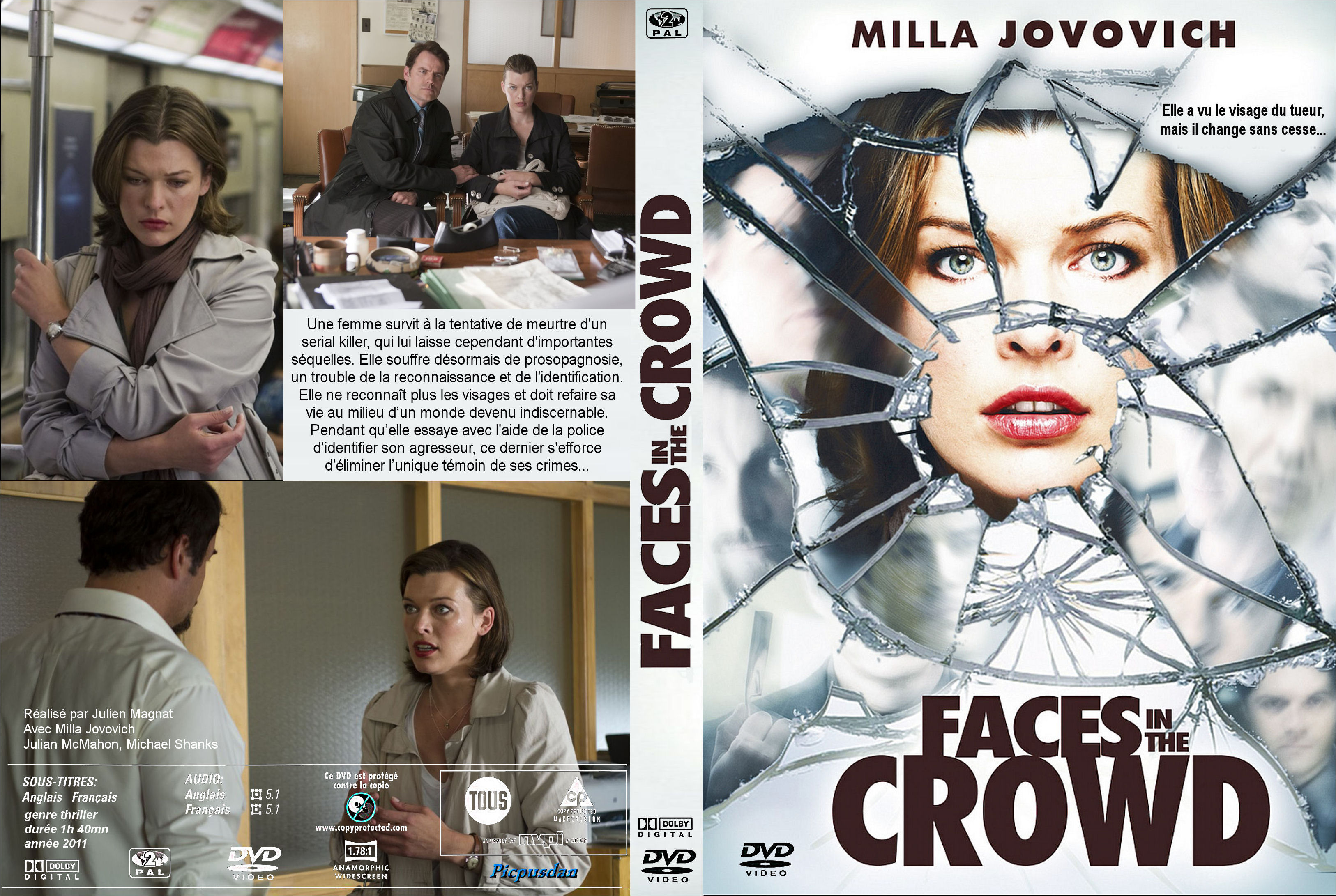 Jaquette DVD Faces In The Crowd custom