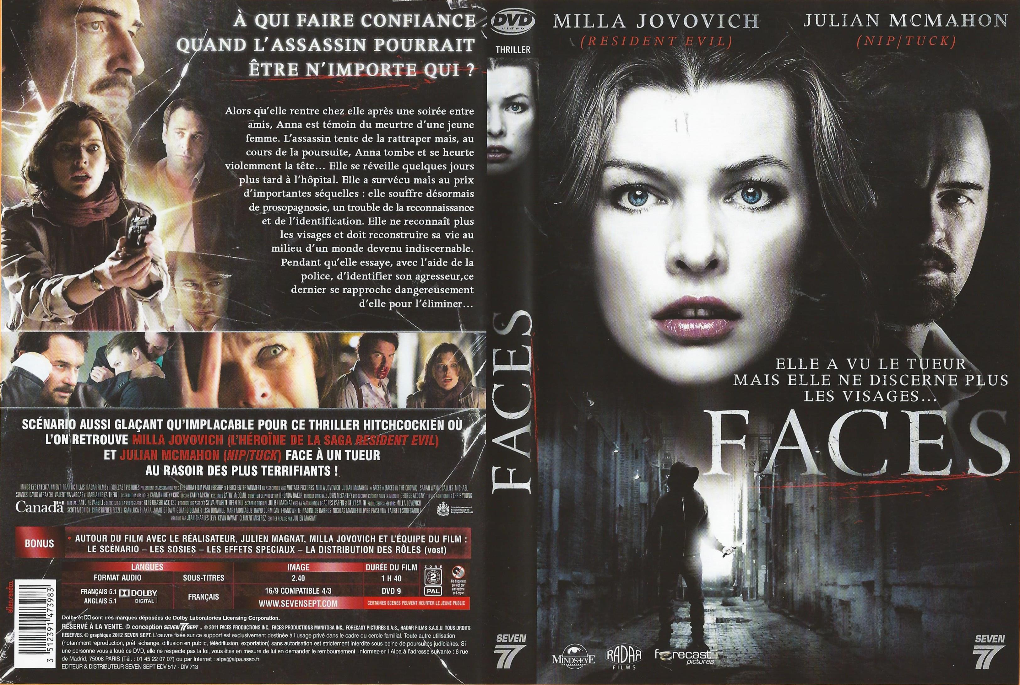Jaquette DVD Faces (2011)