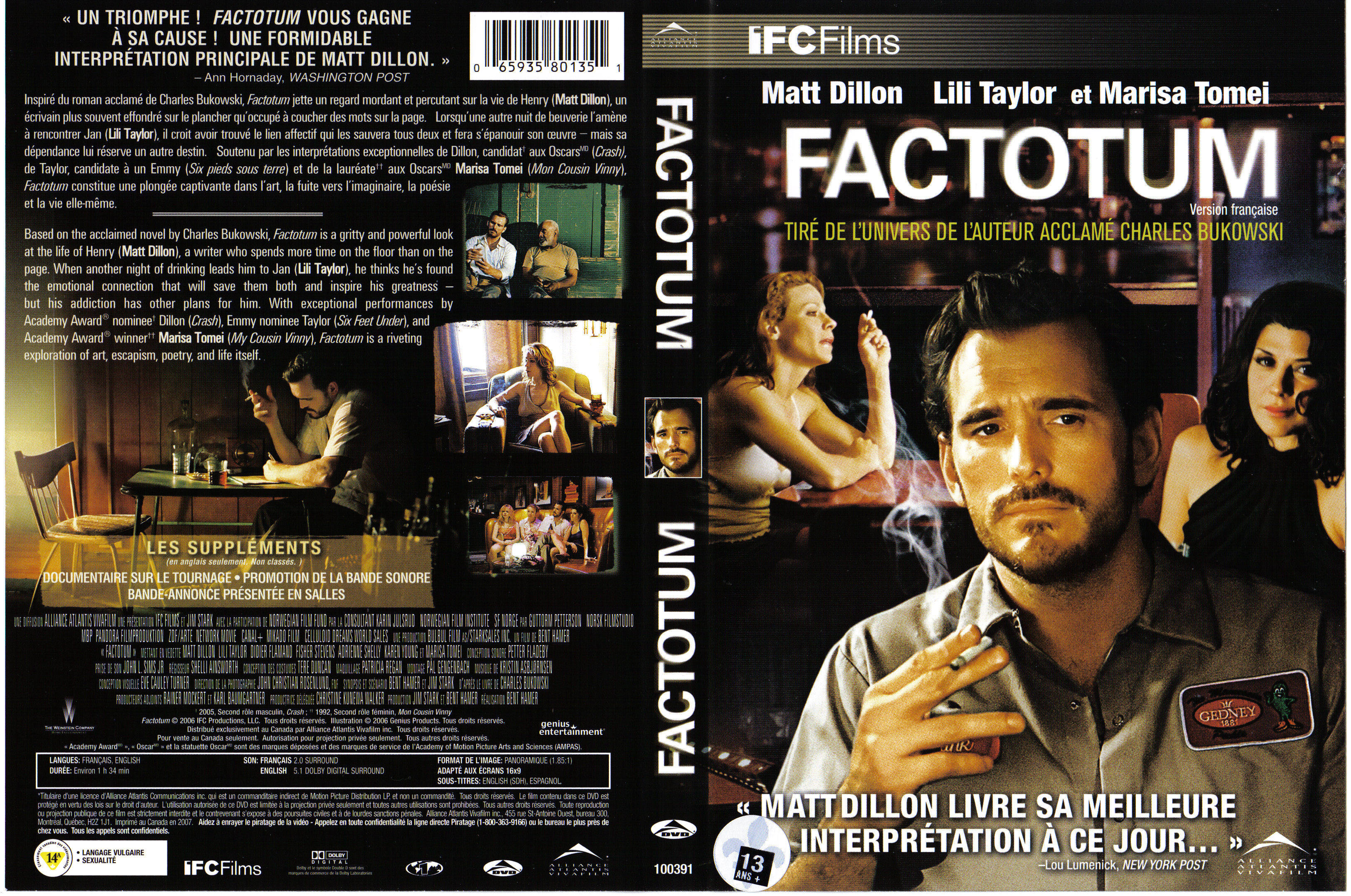 Jaquette DVD Factotum