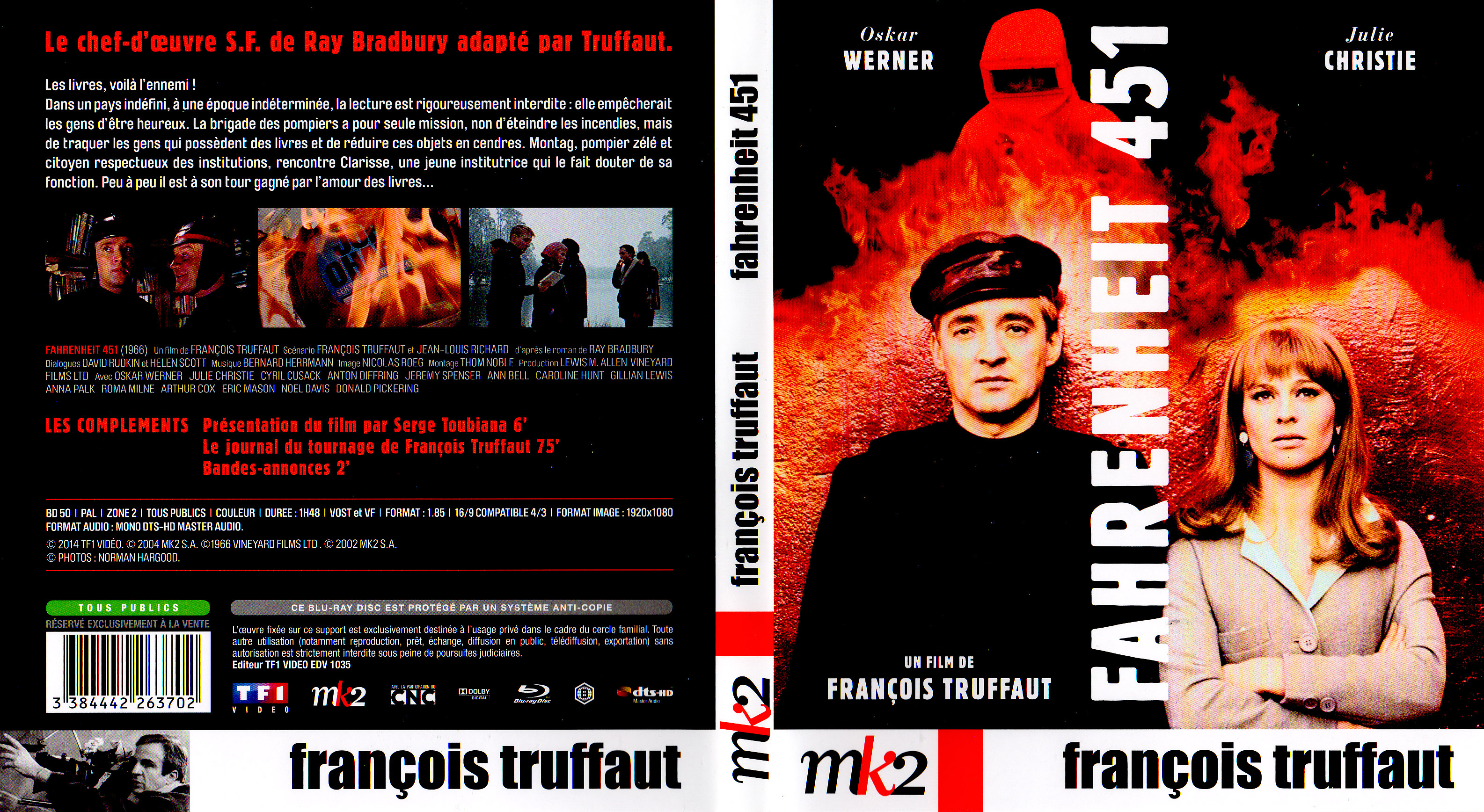 Jaquette DVD Fahrenheit 451 (BLU-RAY)