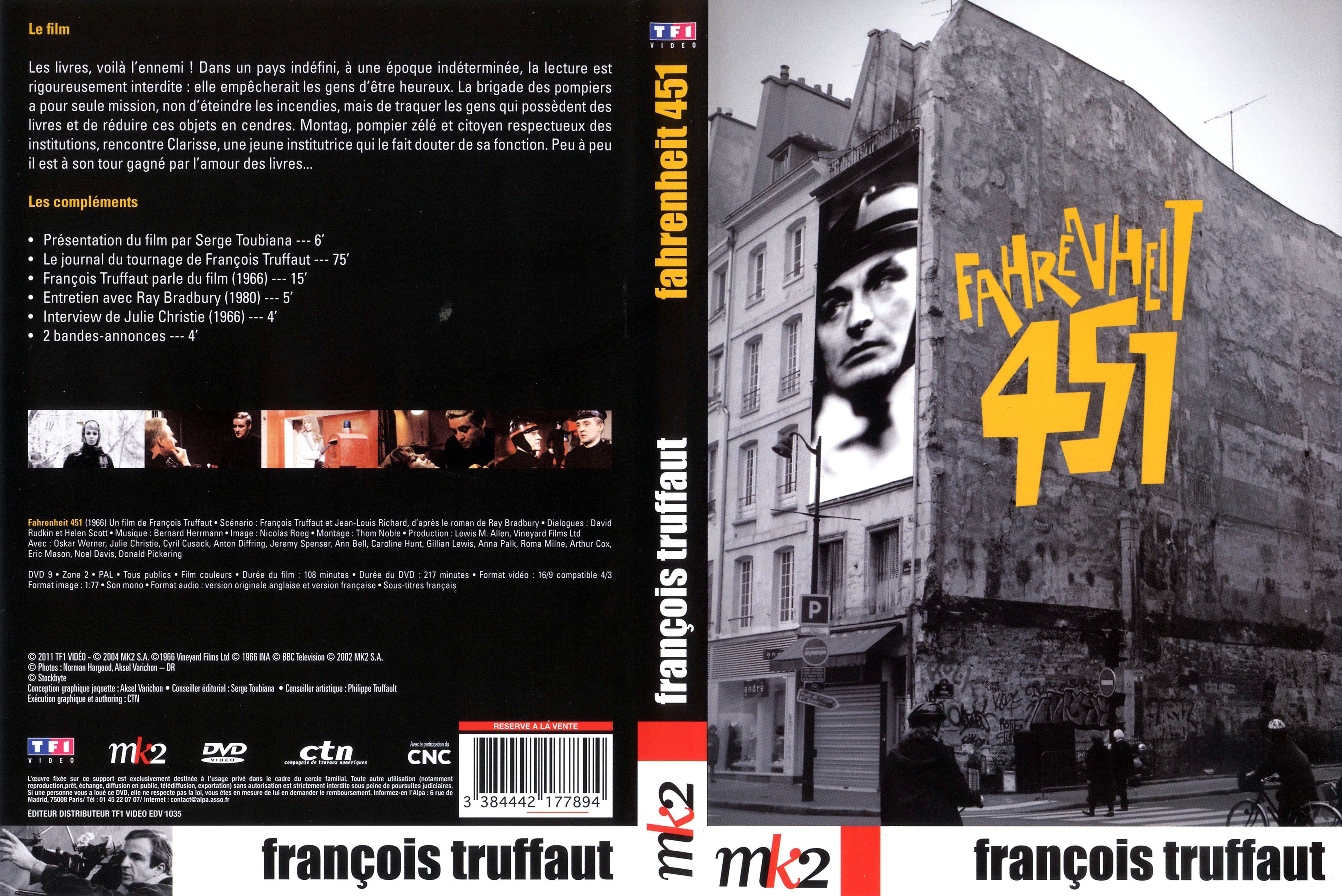 Jaquette DVD Fahrenheit 451 v2